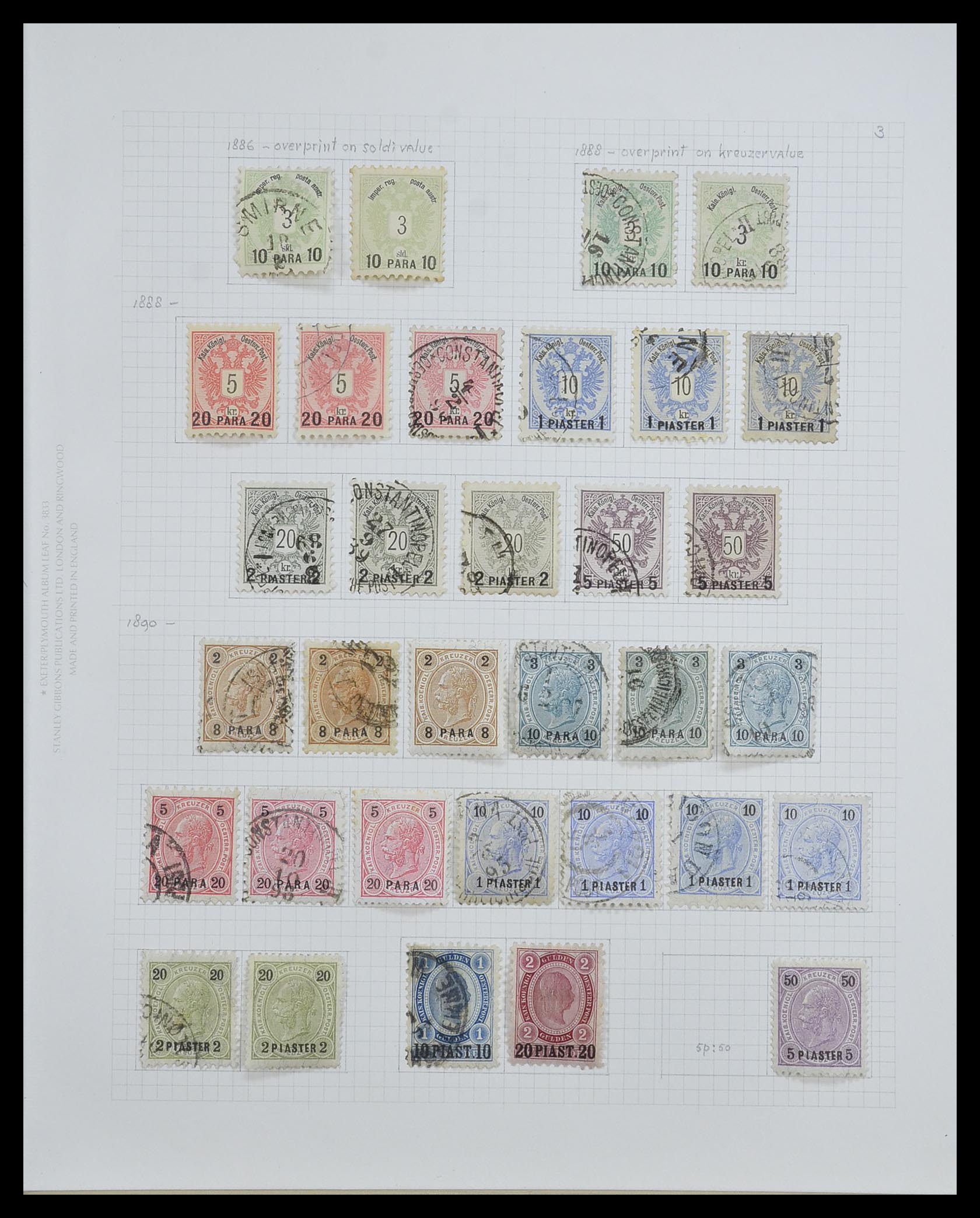 33594 036 - Postzegelverzameling 33594 Oostenrijk en gebieden 1850-1918.