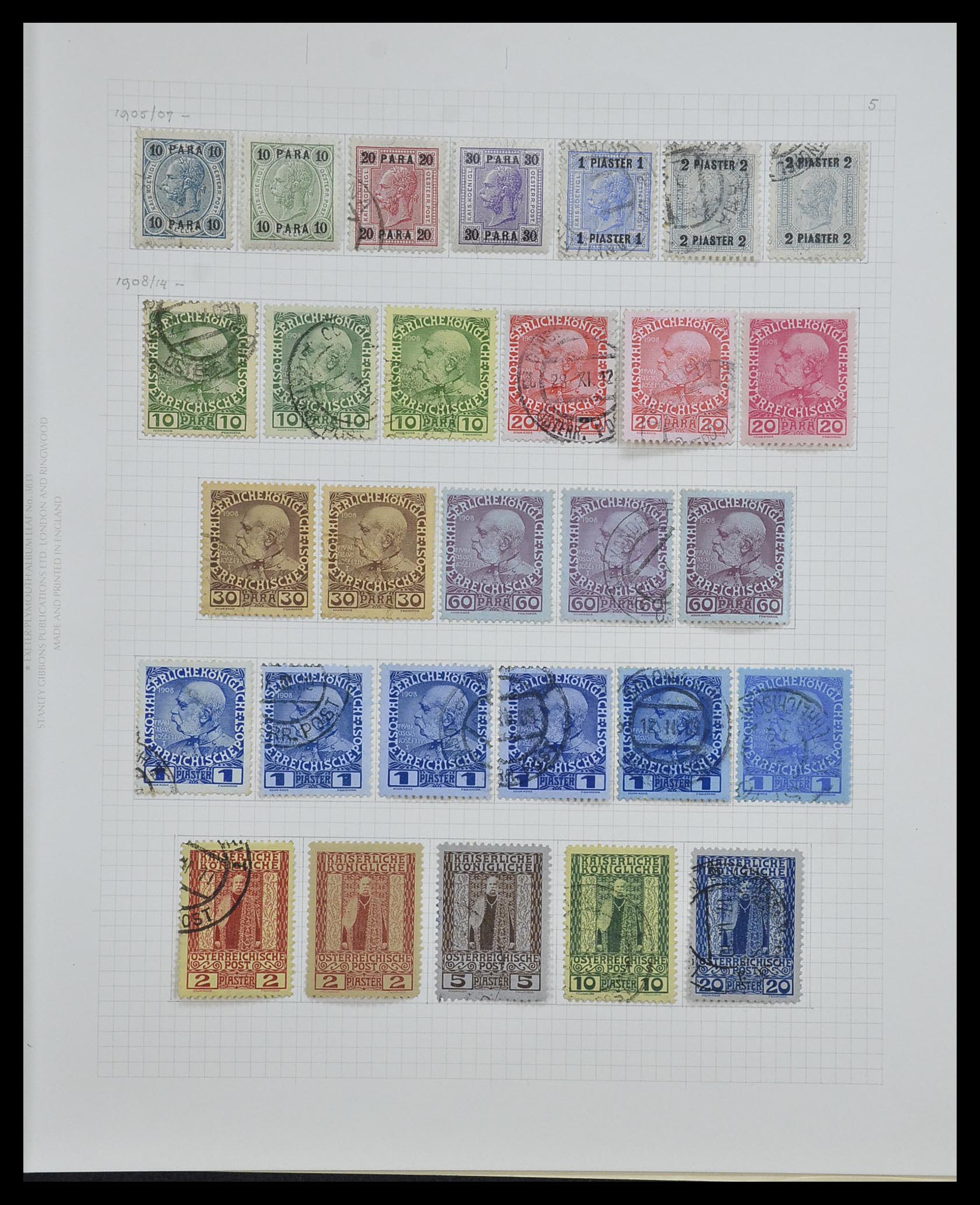 33594 038 - Postzegelverzameling 33594 Oostenrijk en gebieden 1850-1918.