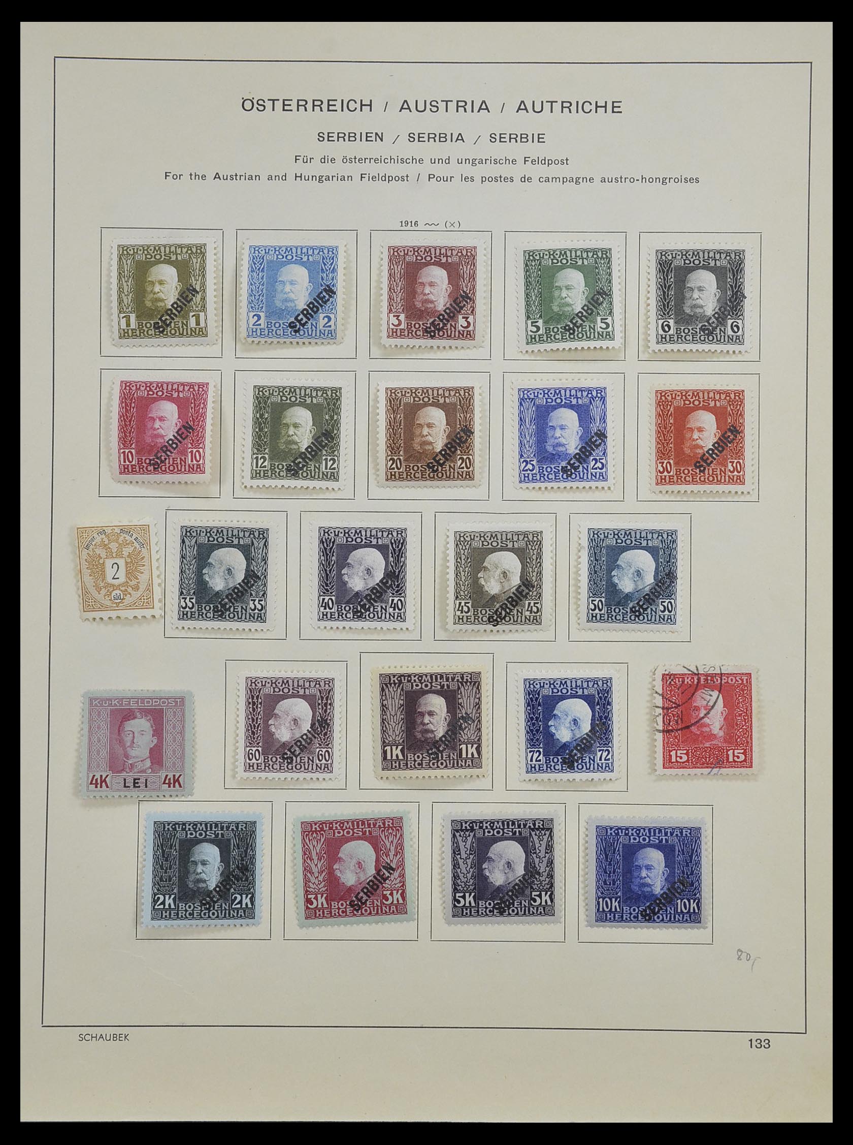 33594 042 - Postzegelverzameling 33594 Oostenrijk en gebieden 1850-1918.