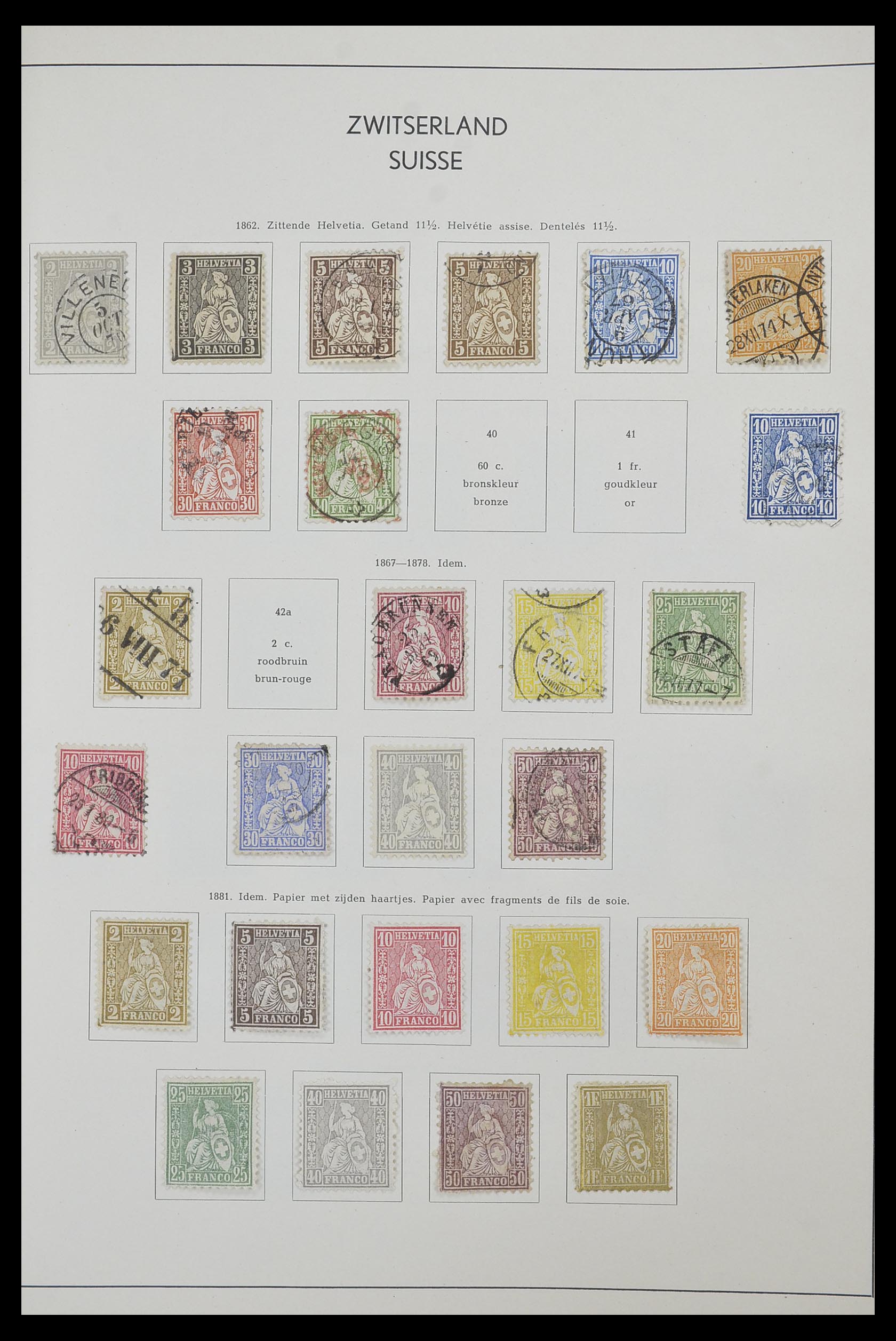 33601 003 - Stamp collection 33601 Switzerland 1854-1985.