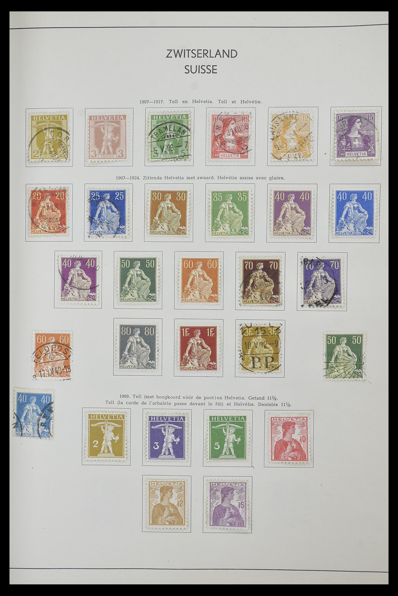 33601 006 - Postzegelverzameling 33601 Zwitserland 1854-1985.