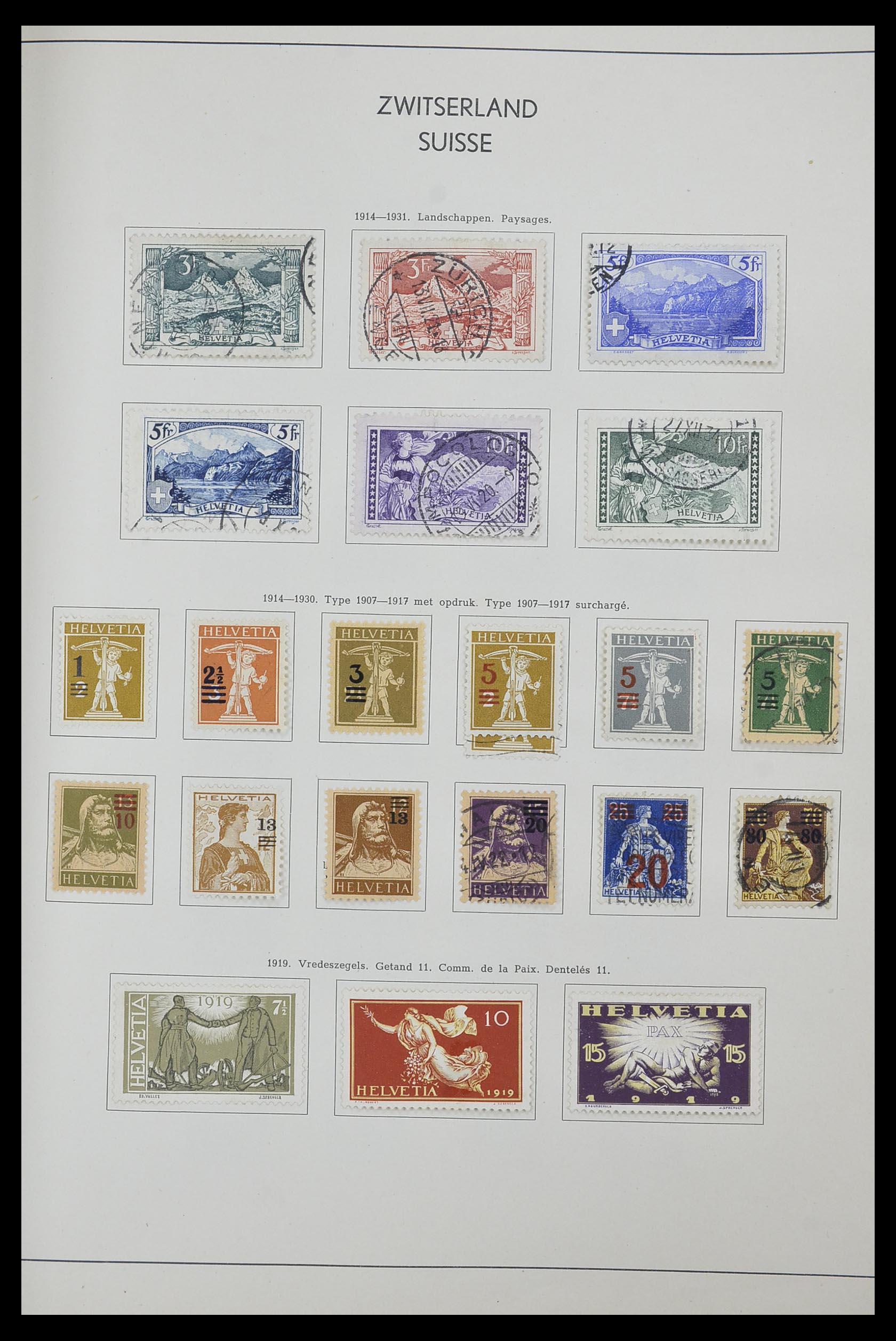 33601 009 - Postzegelverzameling 33601 Zwitserland 1854-1985.