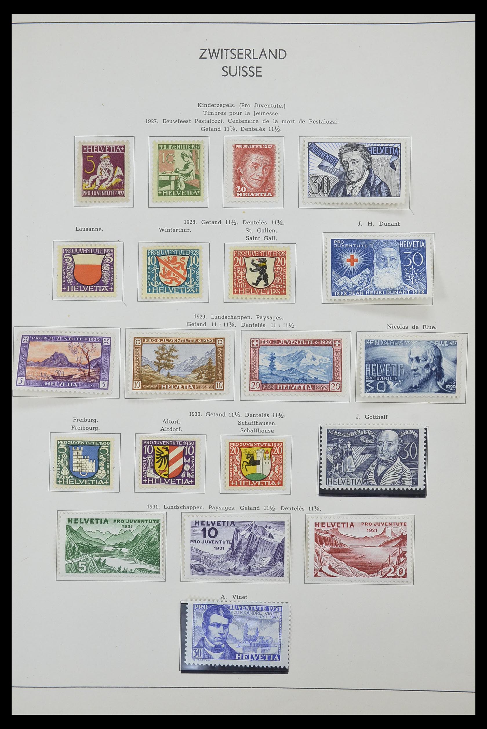33601 011 - Postzegelverzameling 33601 Zwitserland 1854-1985.