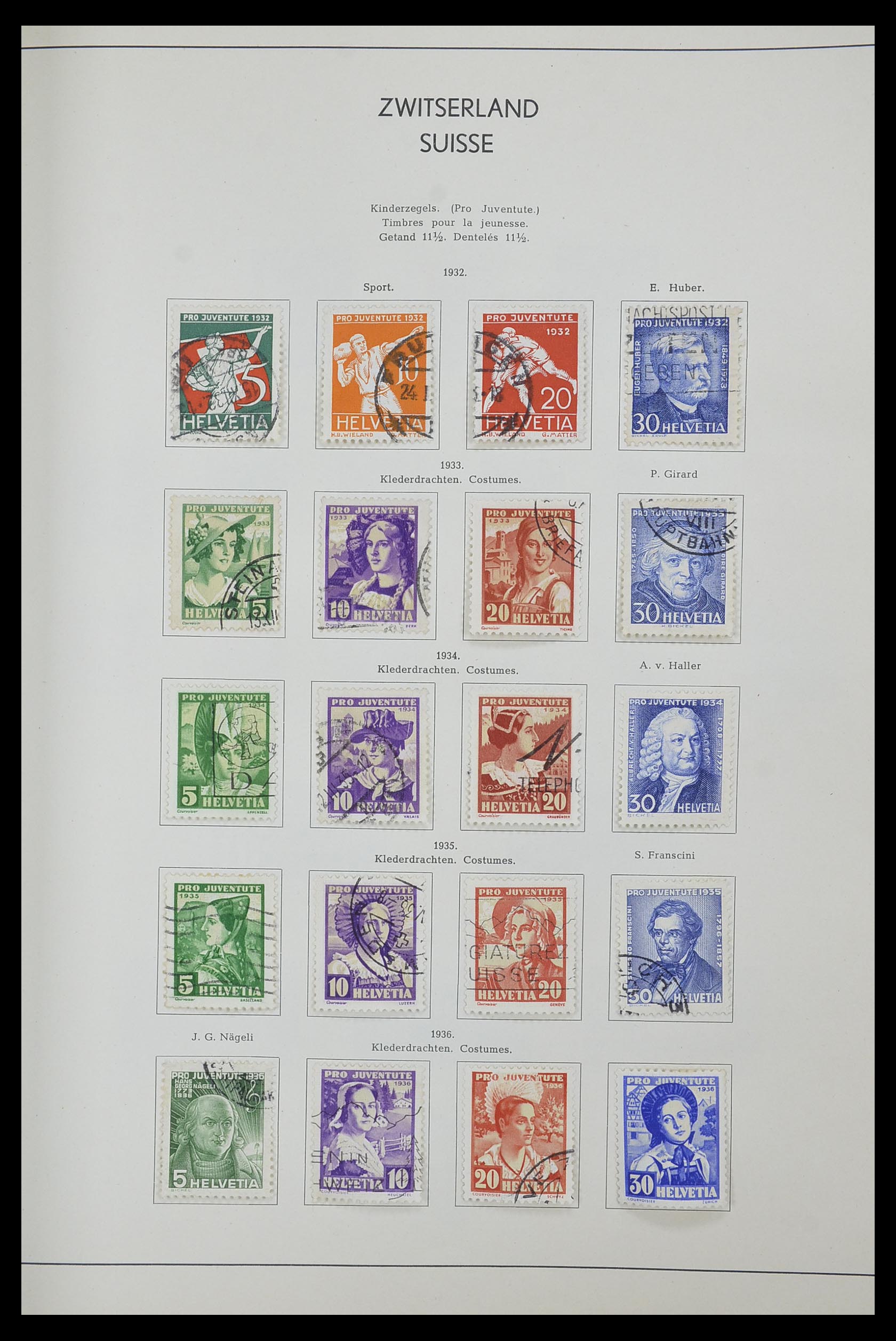 33601 014 - Postzegelverzameling 33601 Zwitserland 1854-1985.