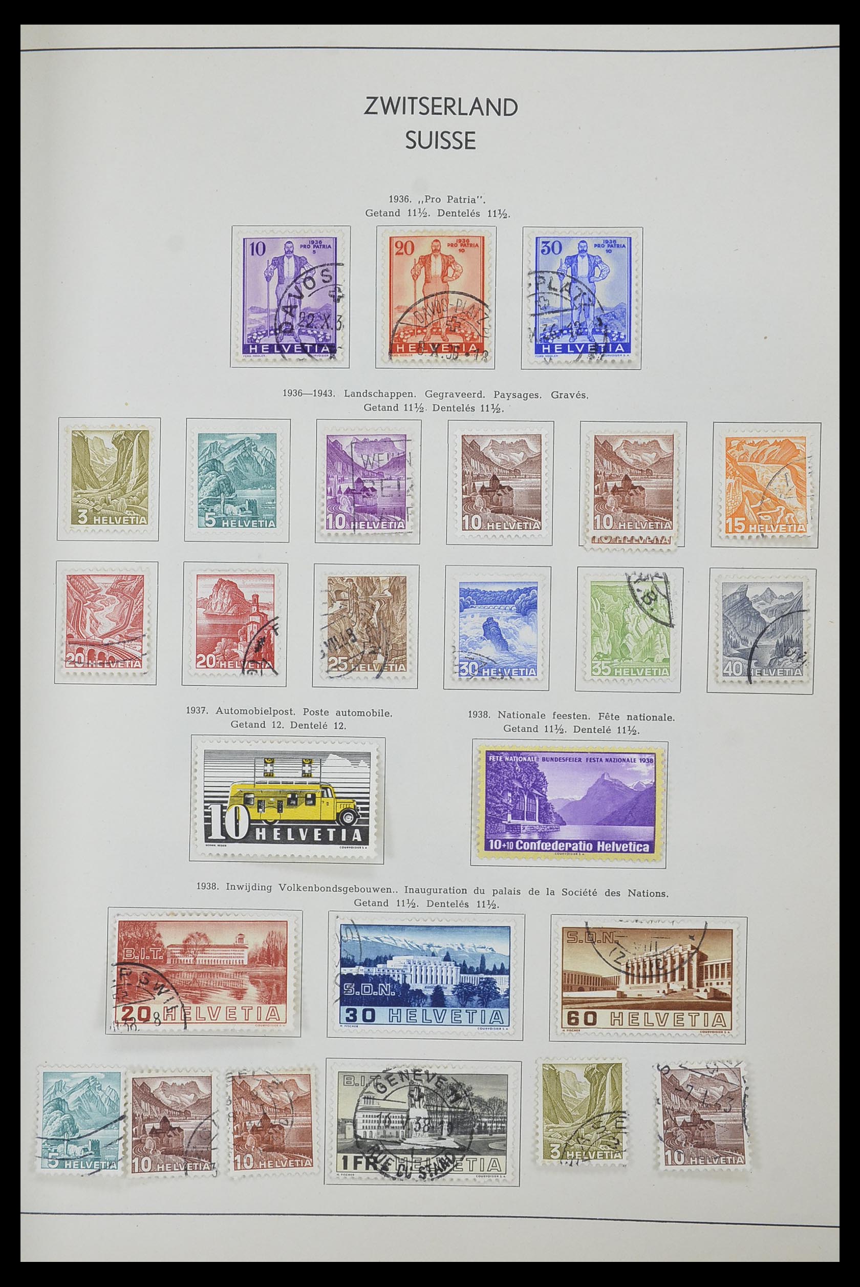 33601 015 - Postzegelverzameling 33601 Zwitserland 1854-1985.
