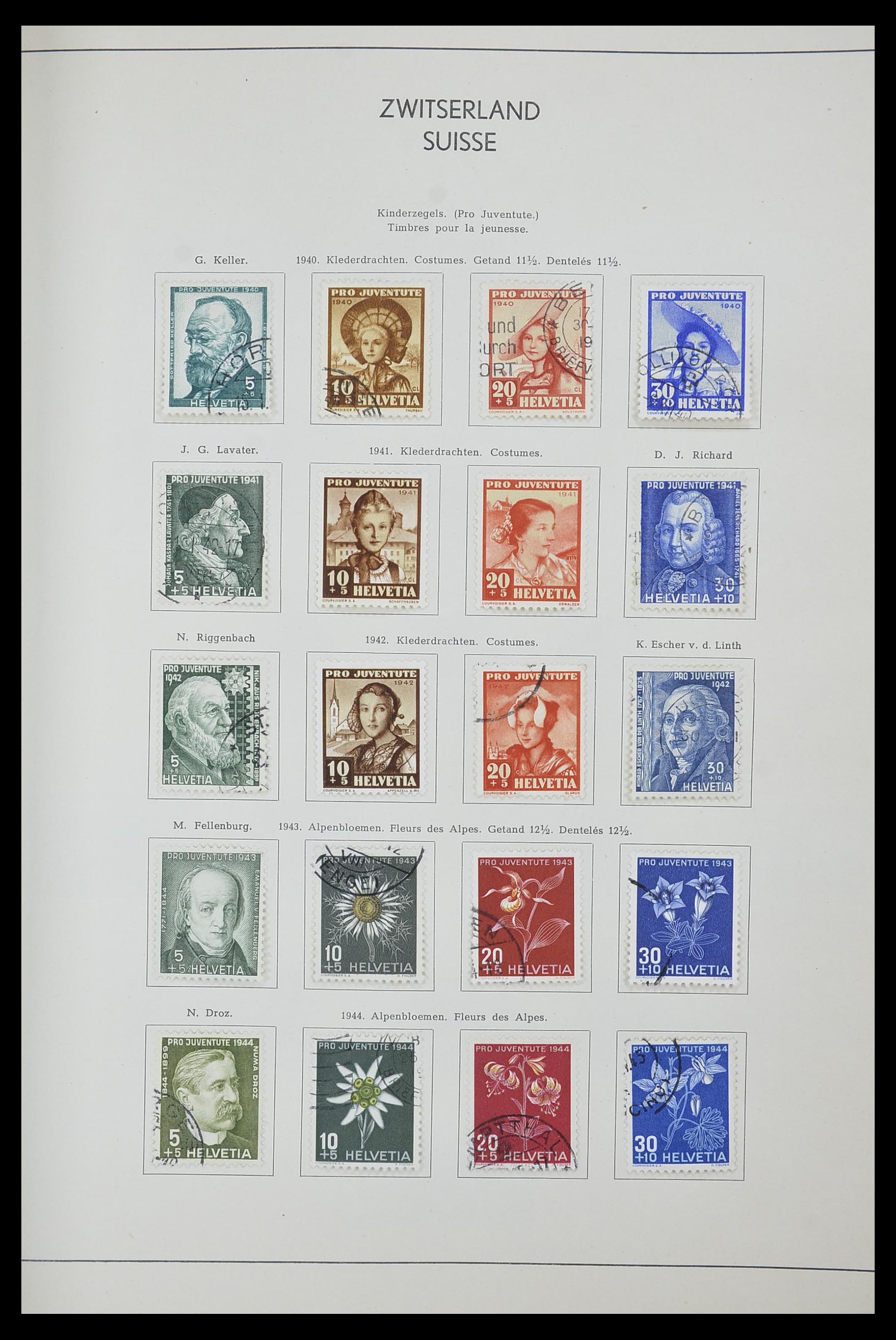 33601 019 - Postzegelverzameling 33601 Zwitserland 1854-1985.