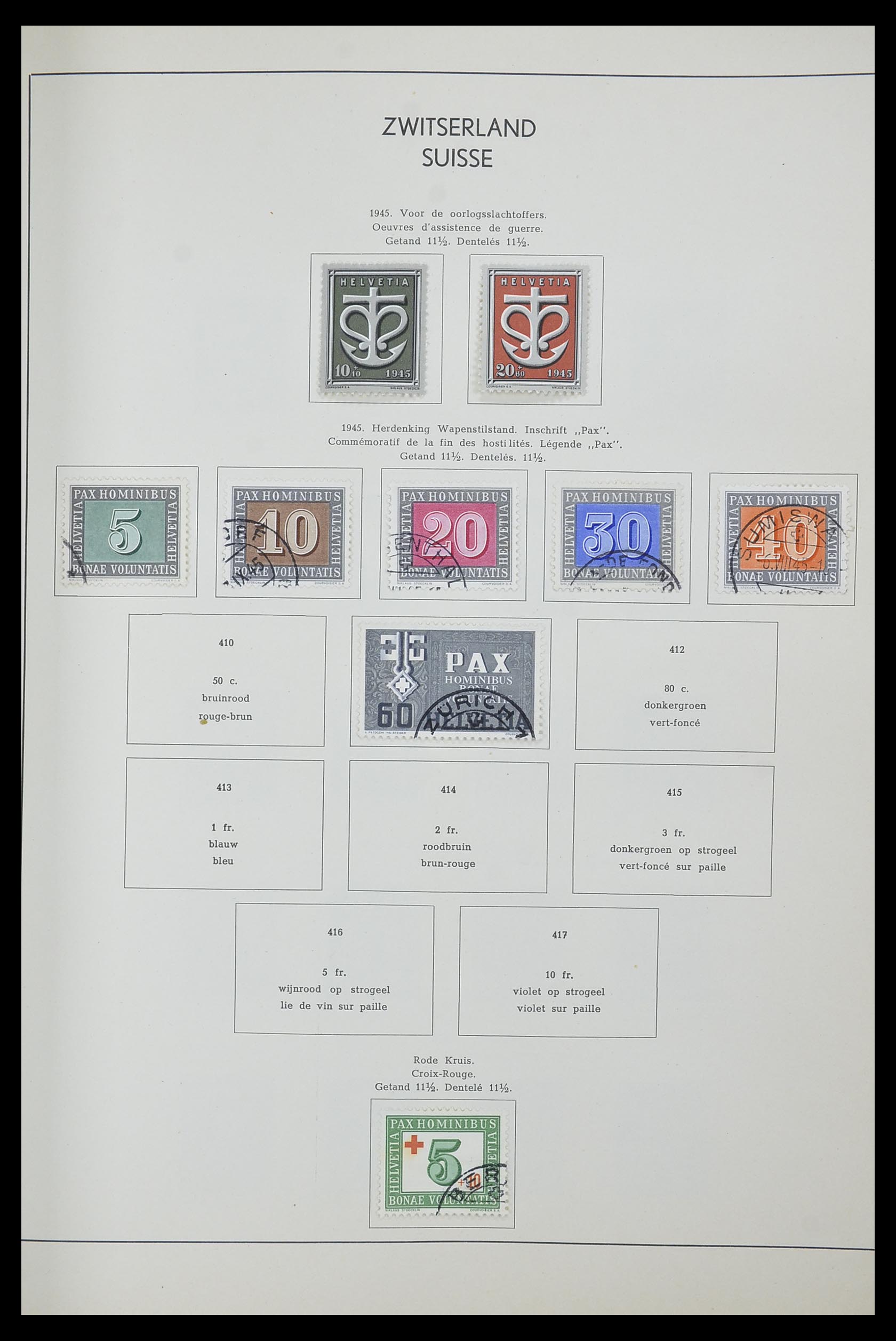 33601 021 - Postzegelverzameling 33601 Zwitserland 1854-1985.
