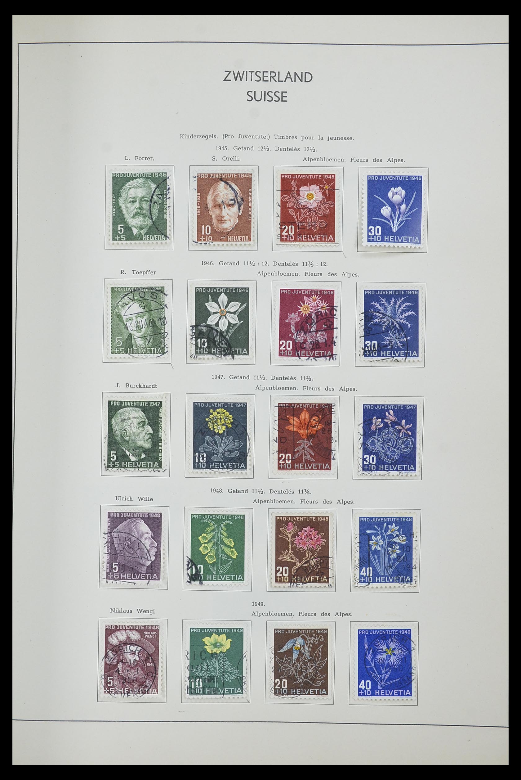 33601 022 - Postzegelverzameling 33601 Zwitserland 1854-1985.