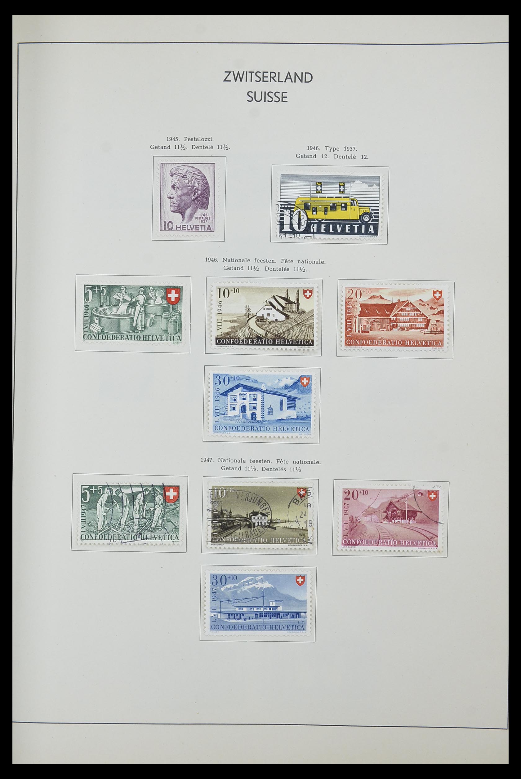 33601 023 - Postzegelverzameling 33601 Zwitserland 1854-1985.