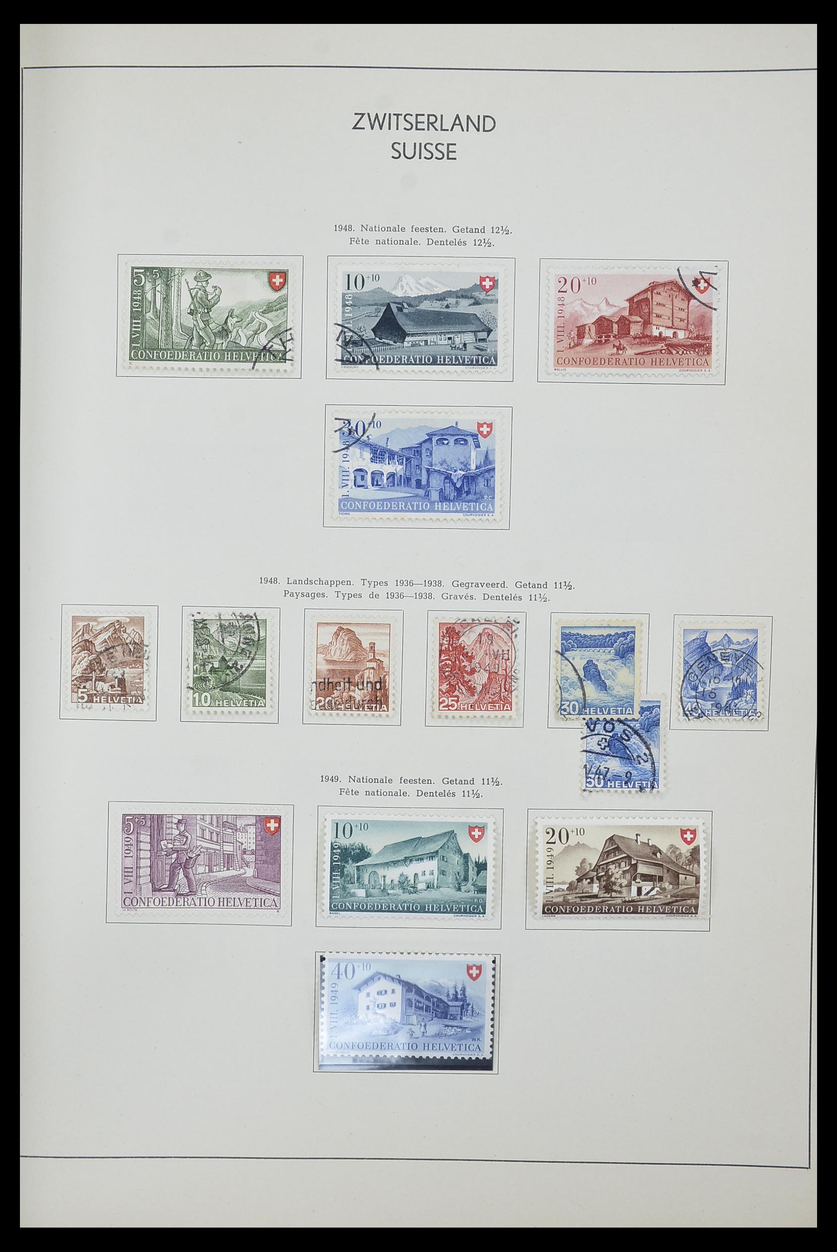 33601 025 - Postzegelverzameling 33601 Zwitserland 1854-1985.