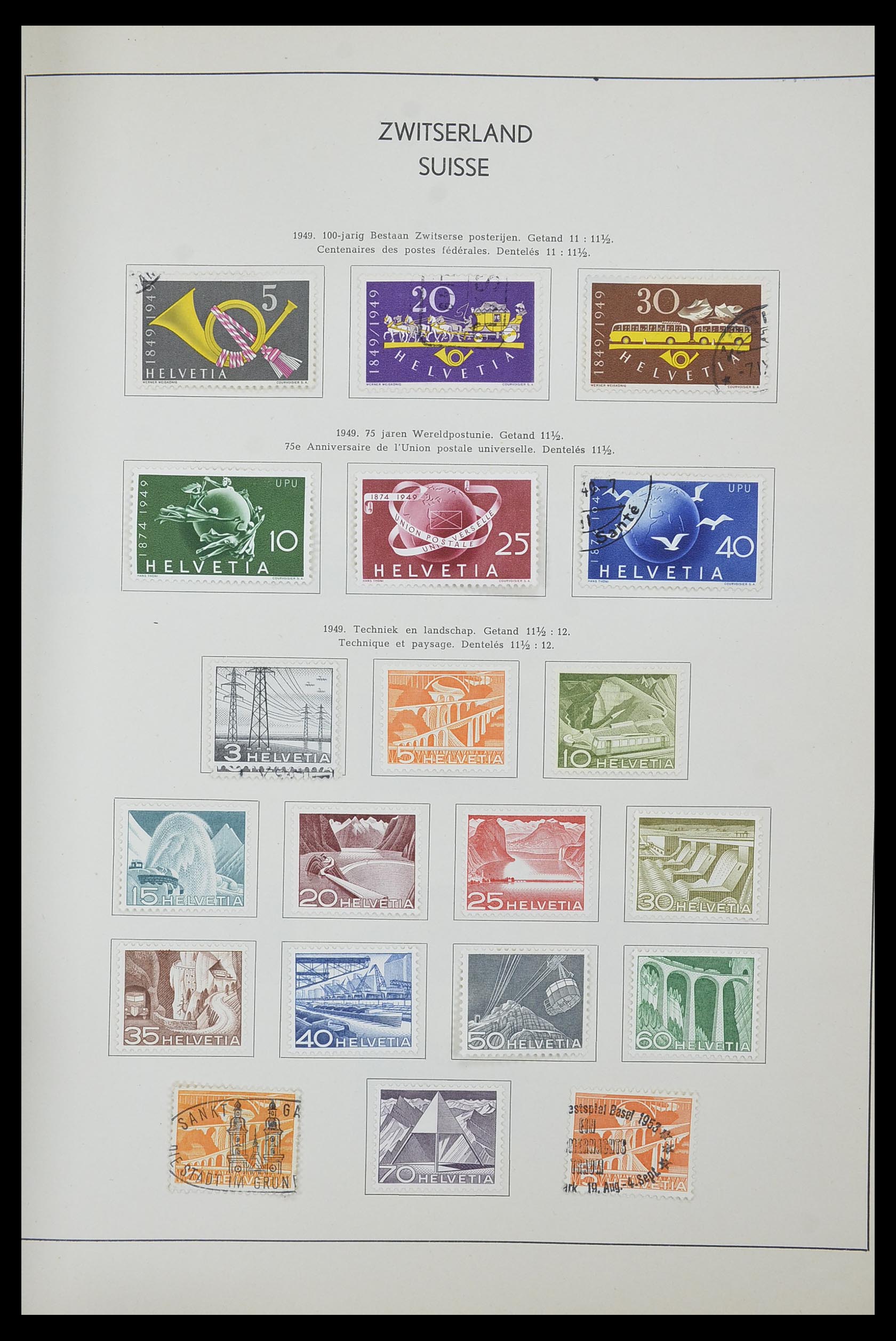 33601 026 - Postzegelverzameling 33601 Zwitserland 1854-1985.