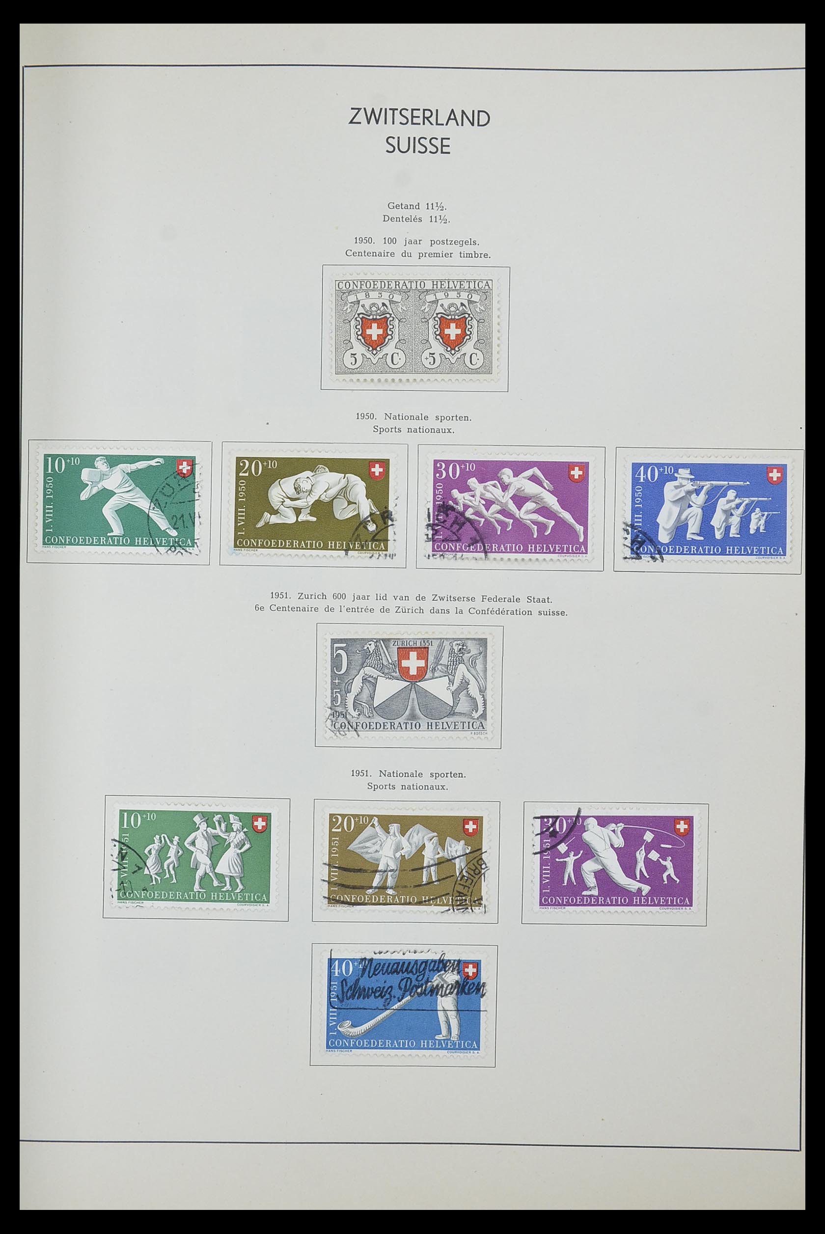 33601 027 - Postzegelverzameling 33601 Zwitserland 1854-1985.