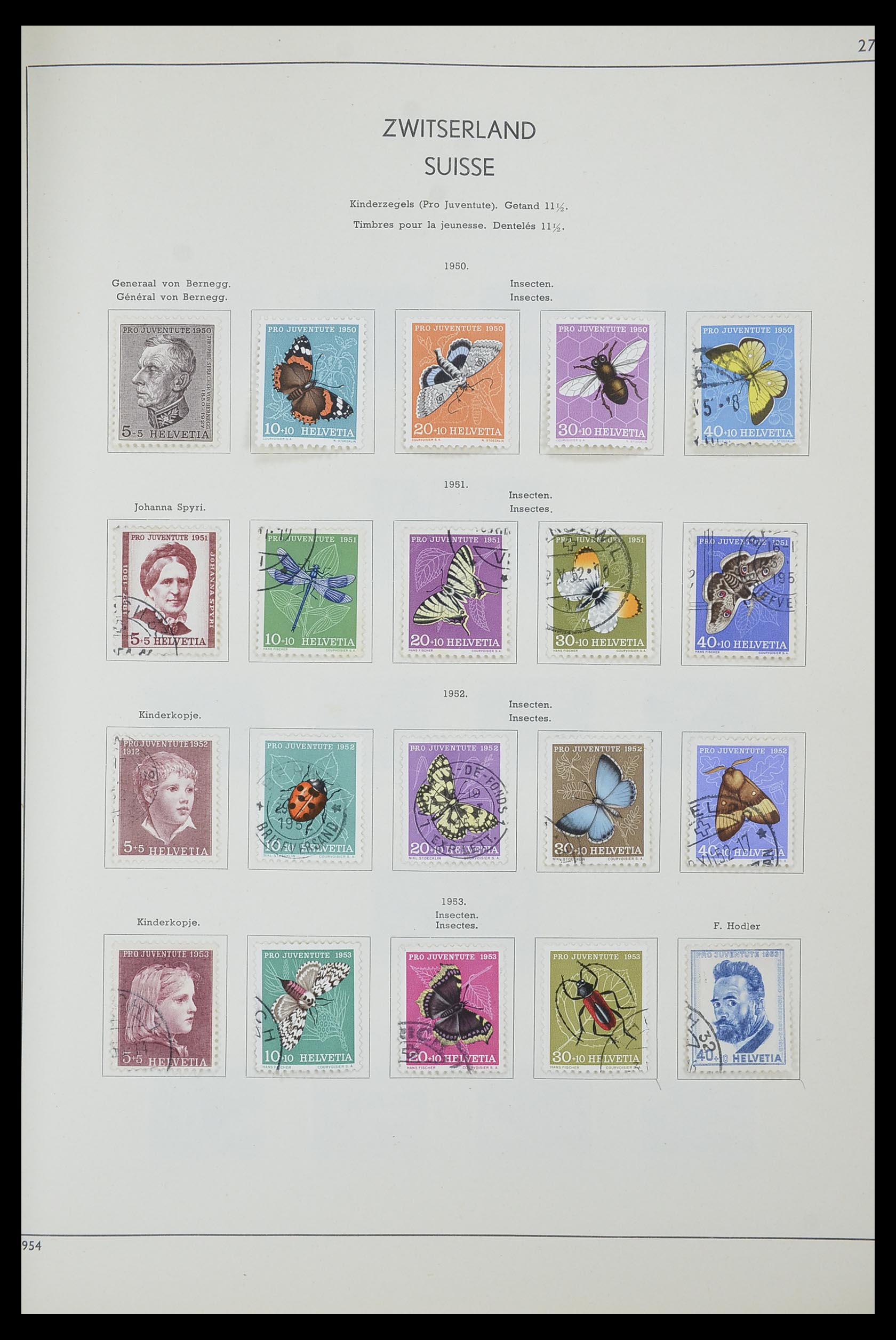 33601 028 - Postzegelverzameling 33601 Zwitserland 1854-1985.