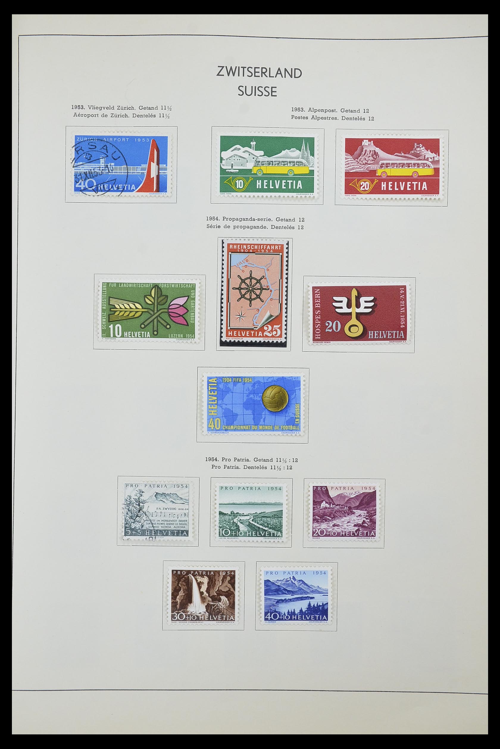 33601 030 - Postzegelverzameling 33601 Zwitserland 1854-1985.
