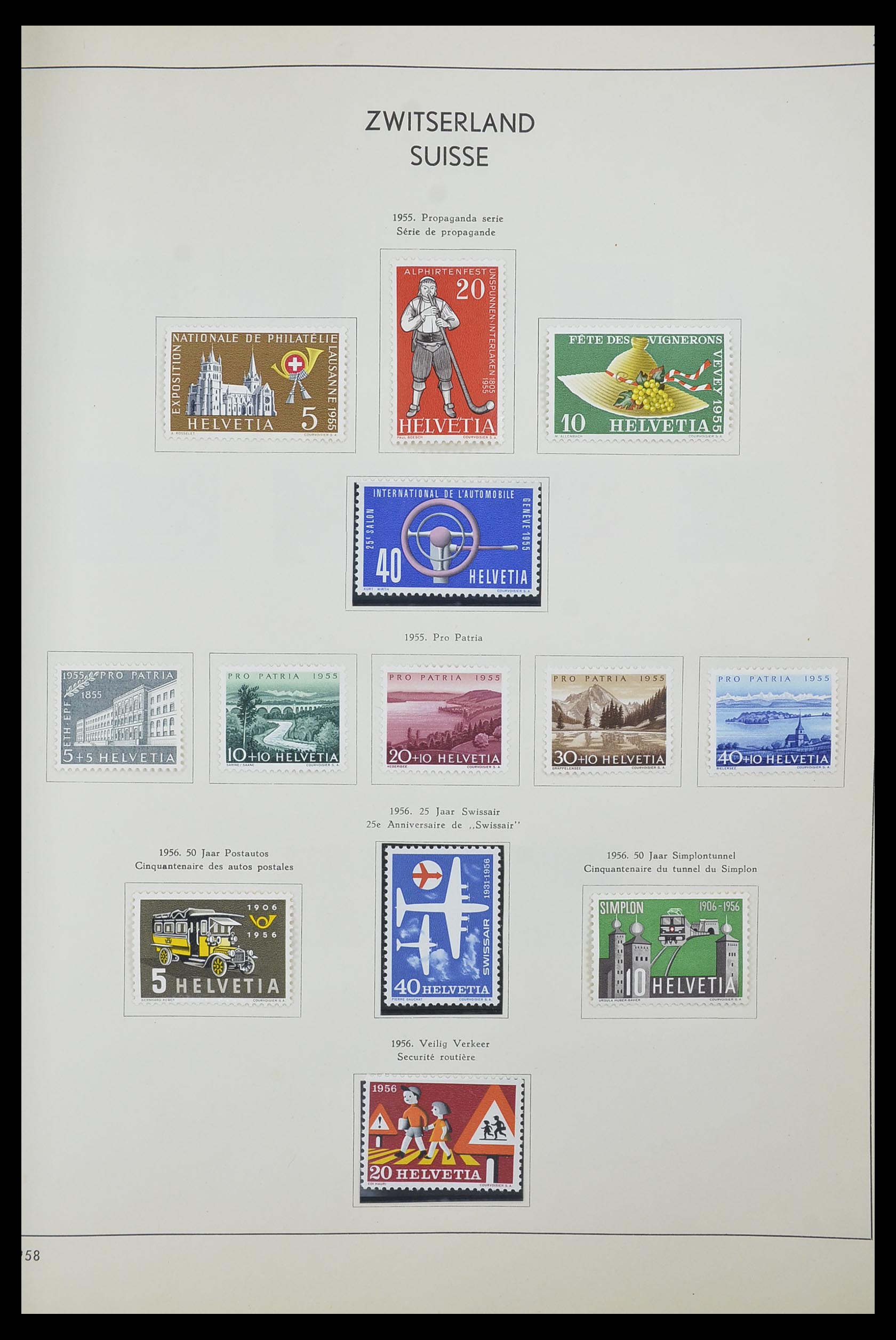 33601 032 - Postzegelverzameling 33601 Zwitserland 1854-1985.