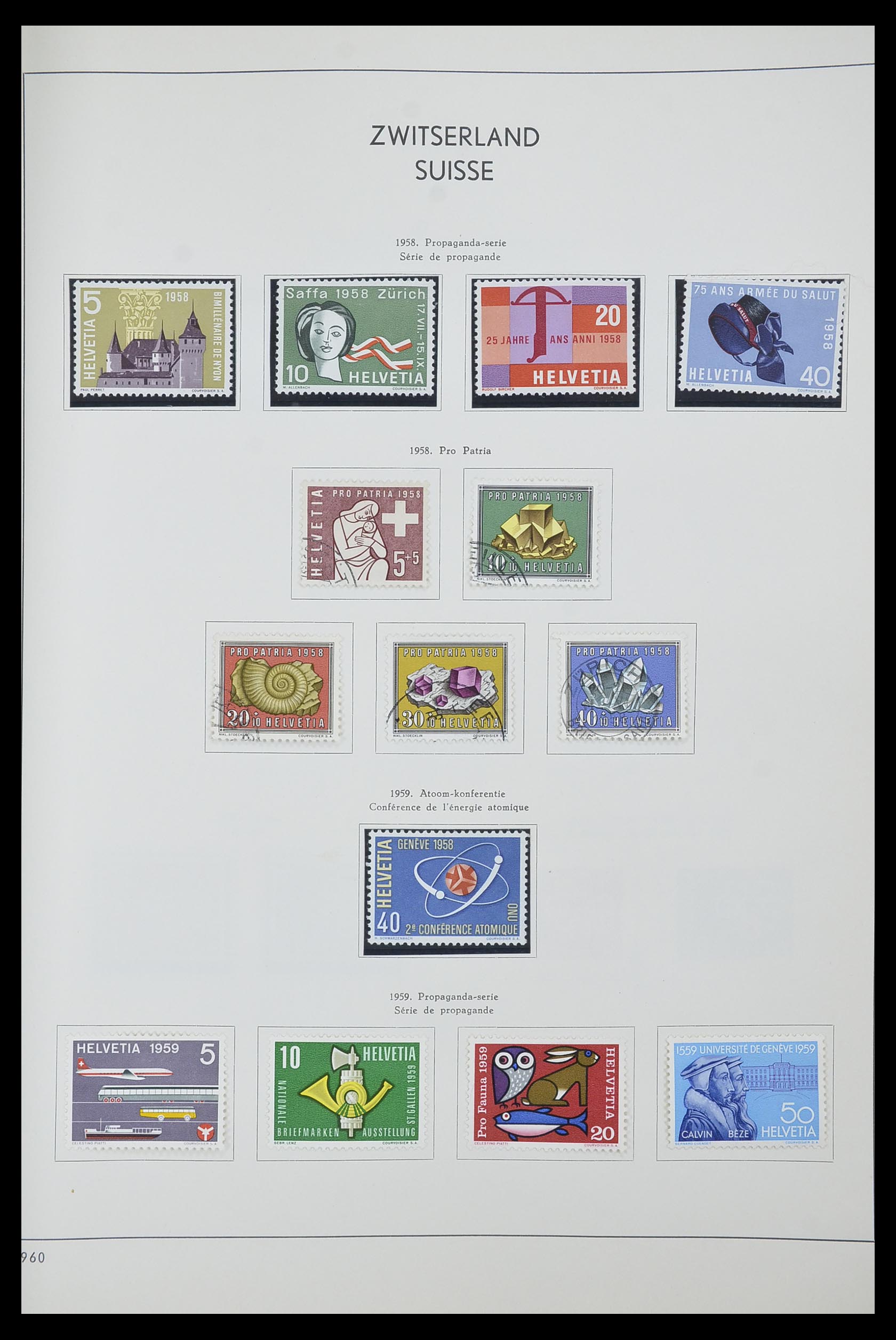33601 034 - Postzegelverzameling 33601 Zwitserland 1854-1985.