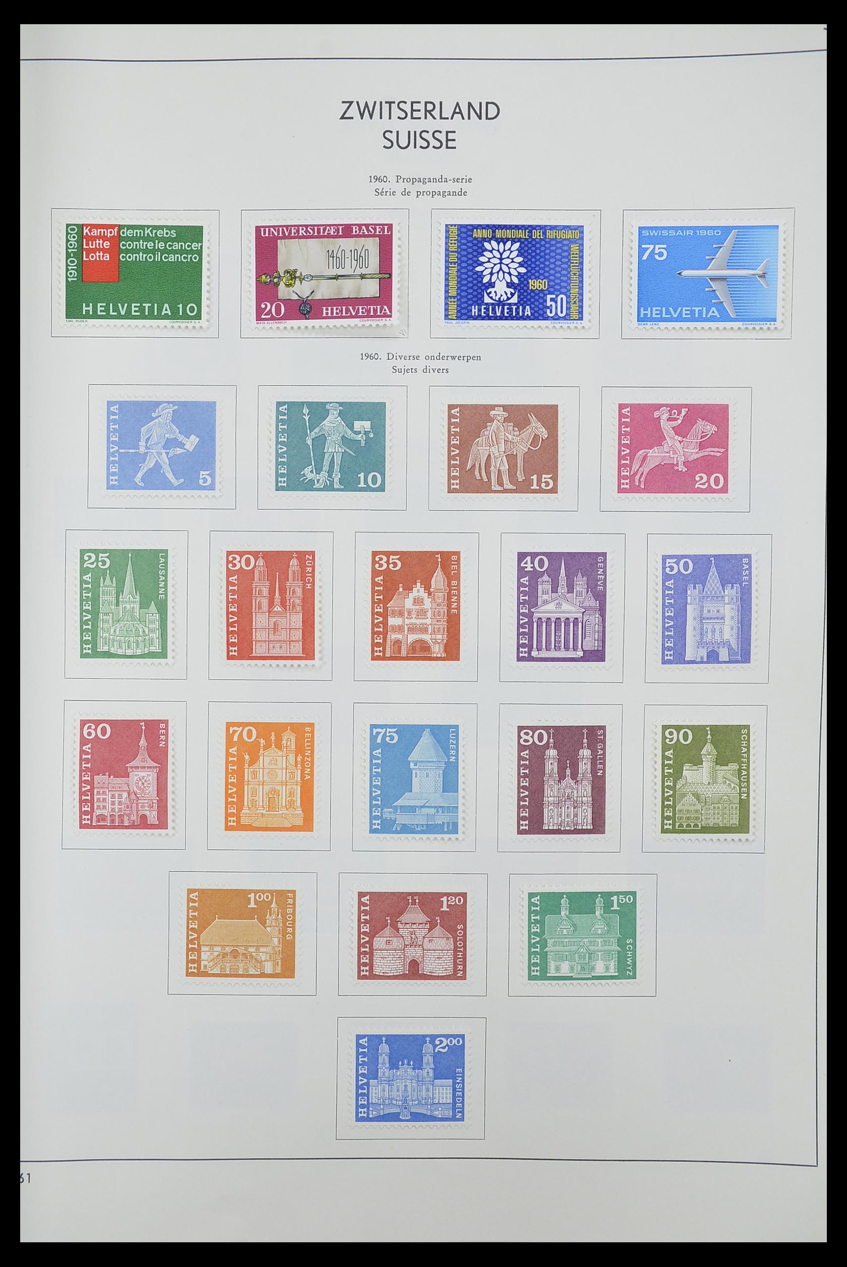 33601 037 - Postzegelverzameling 33601 Zwitserland 1854-1985.