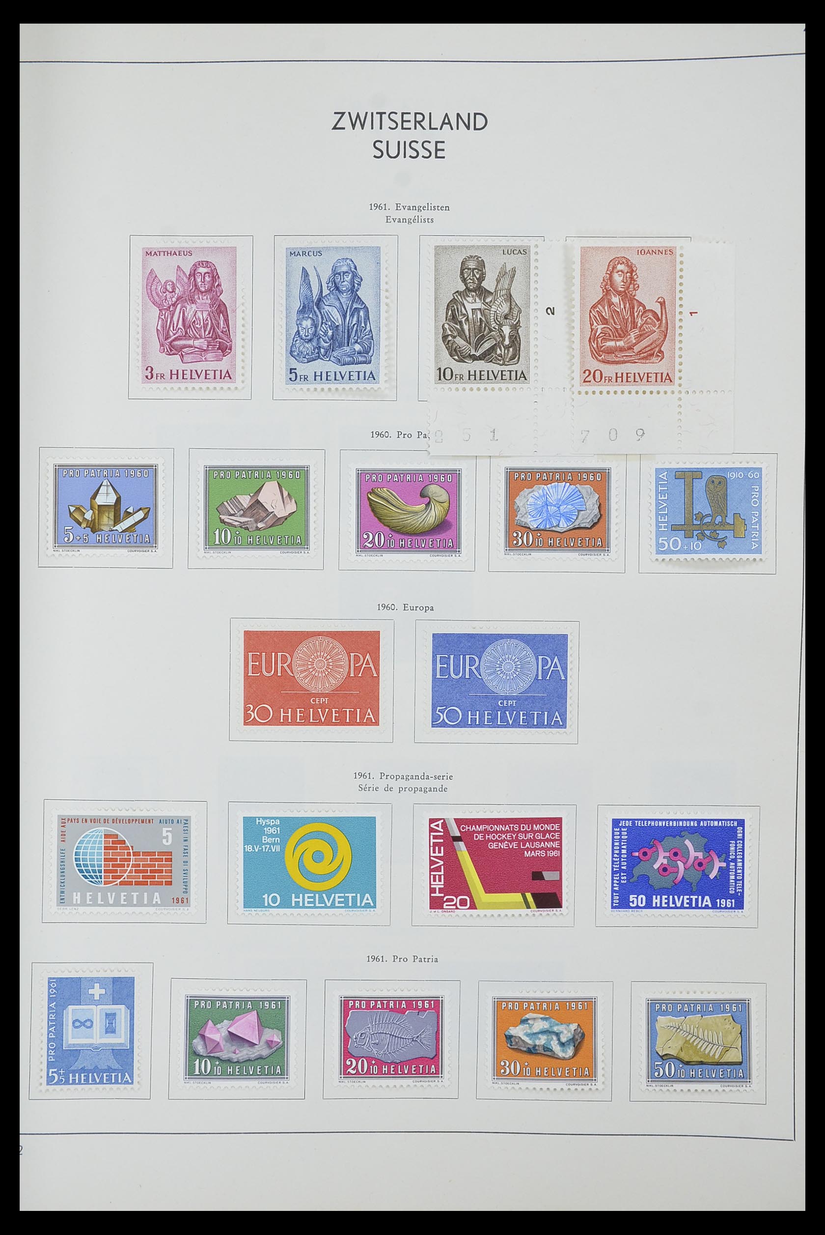 33601 038 - Postzegelverzameling 33601 Zwitserland 1854-1985.