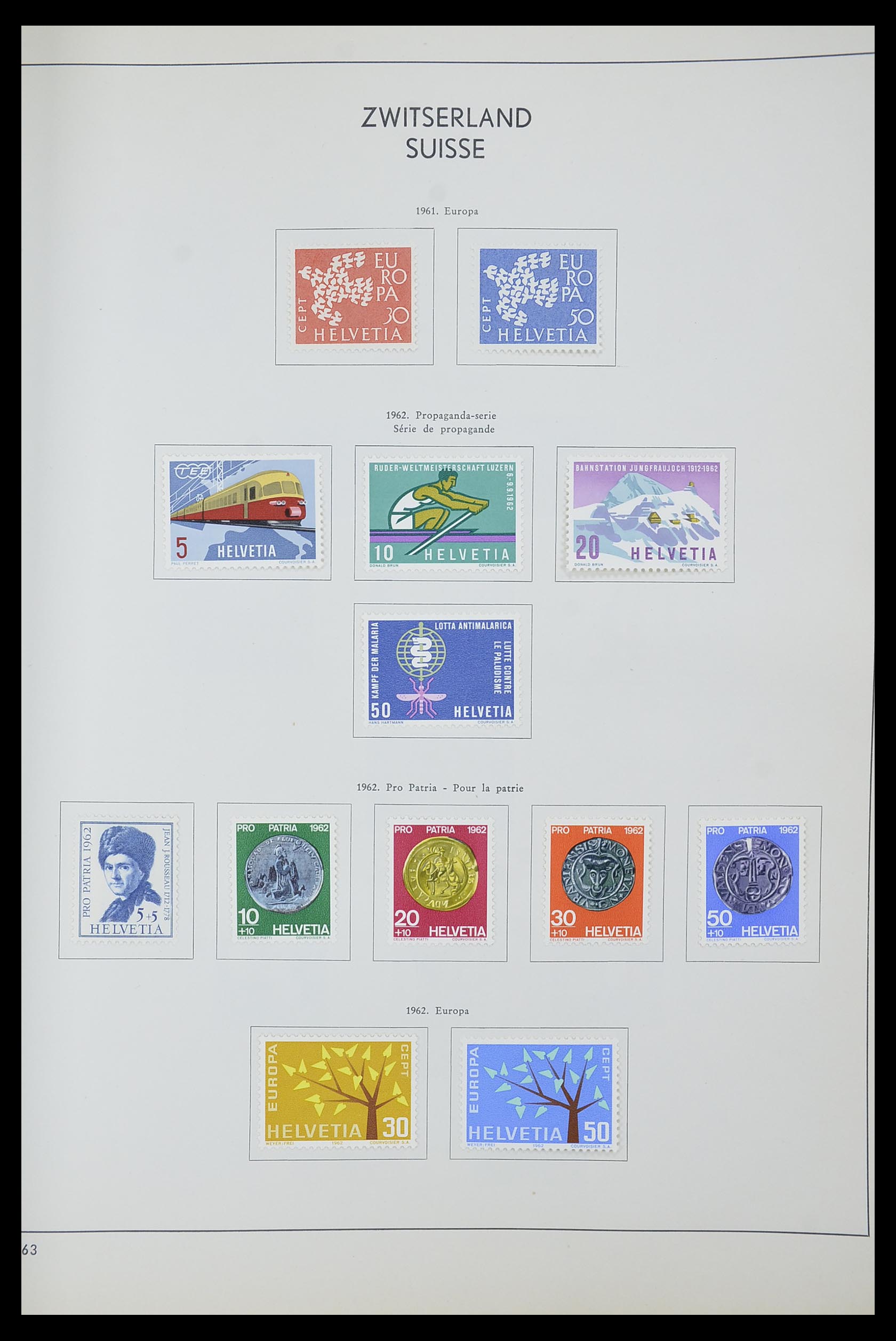 33601 039 - Postzegelverzameling 33601 Zwitserland 1854-1985.