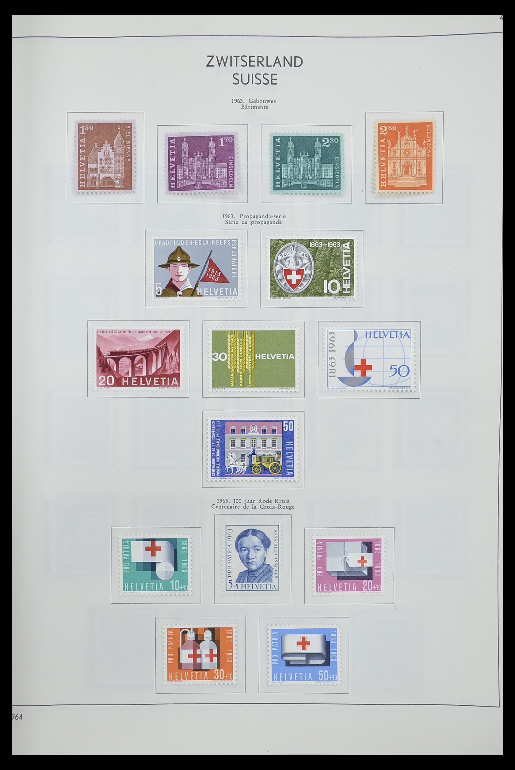 33601 040 - Postzegelverzameling 33601 Zwitserland 1854-1985.