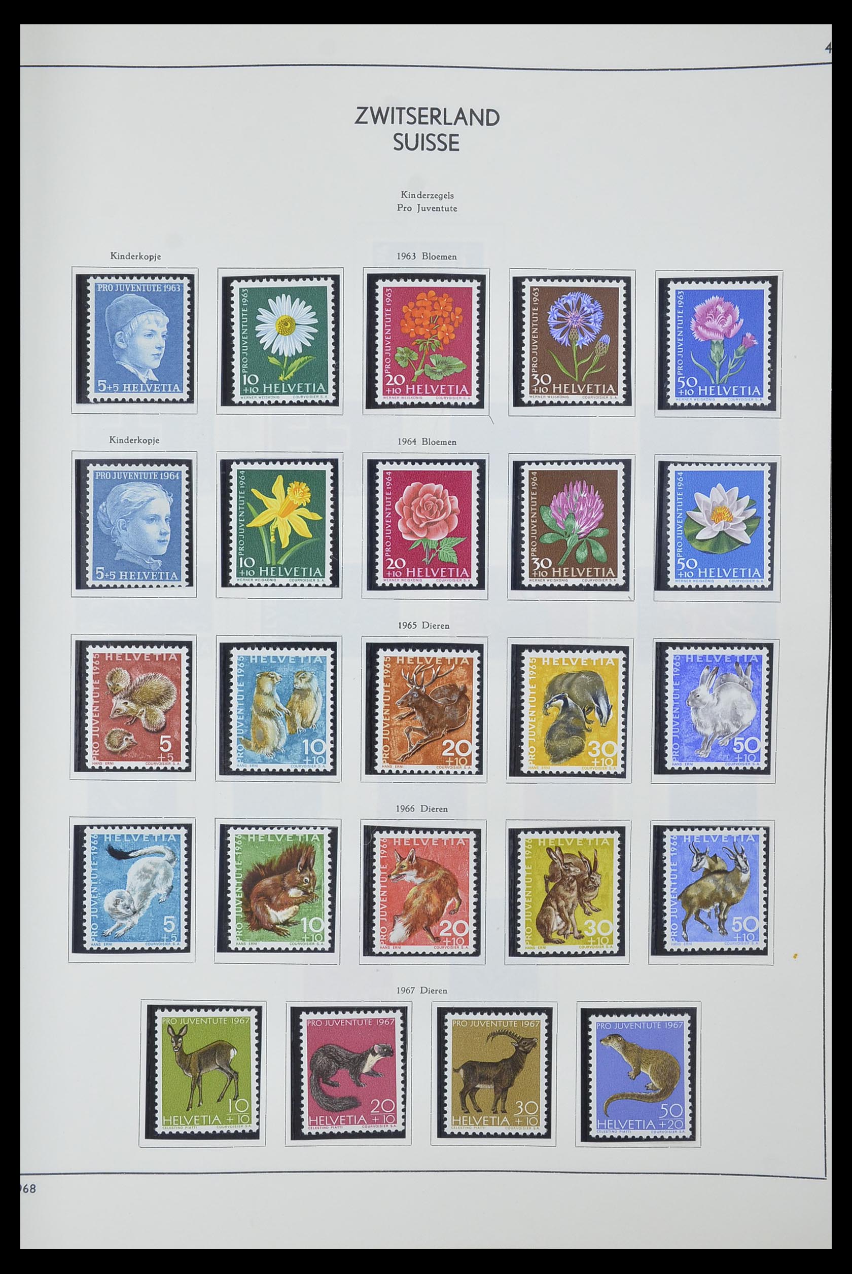33601 041 - Postzegelverzameling 33601 Zwitserland 1854-1985.