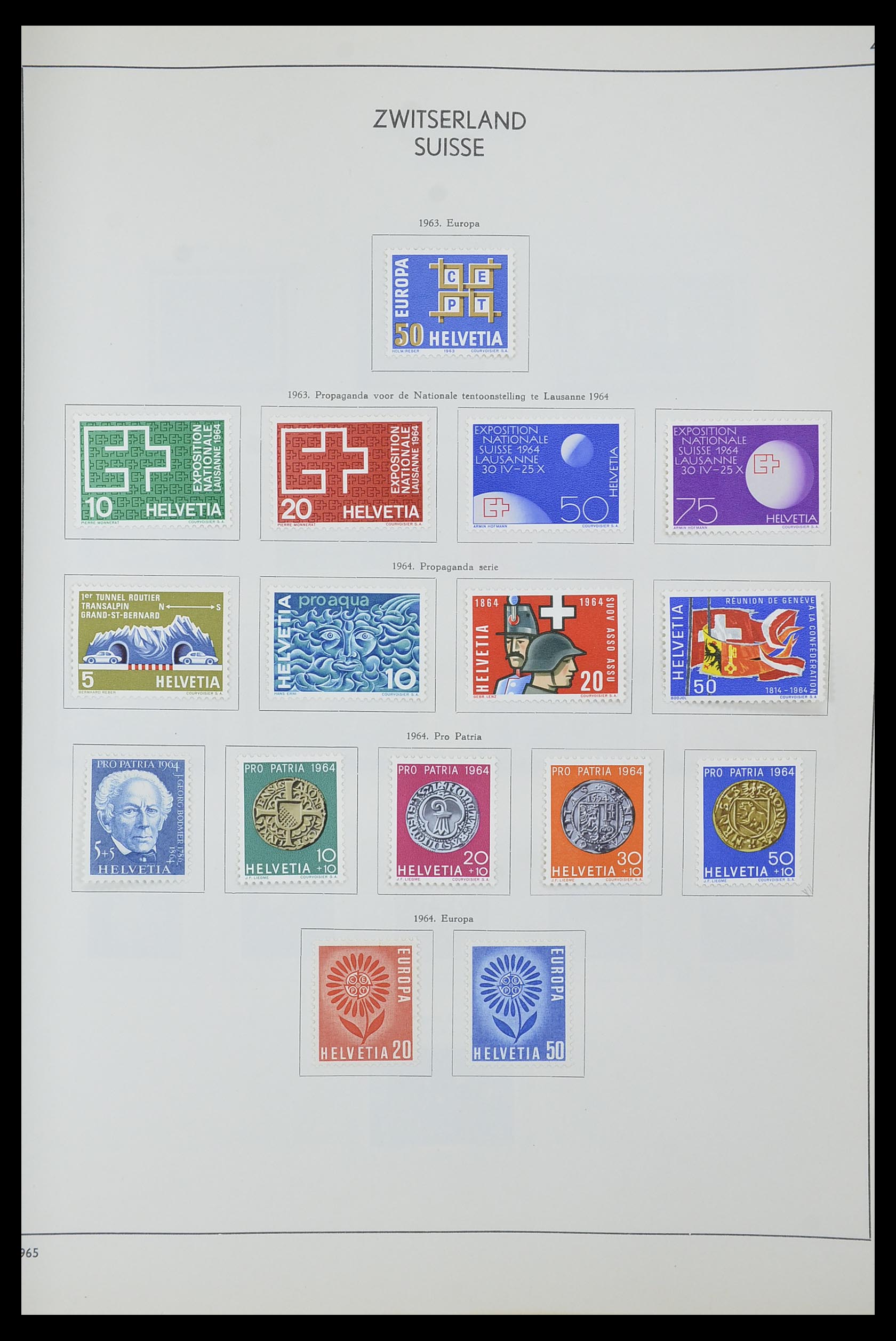 33601 042 - Stamp collection 33601 Switzerland 1854-1985.