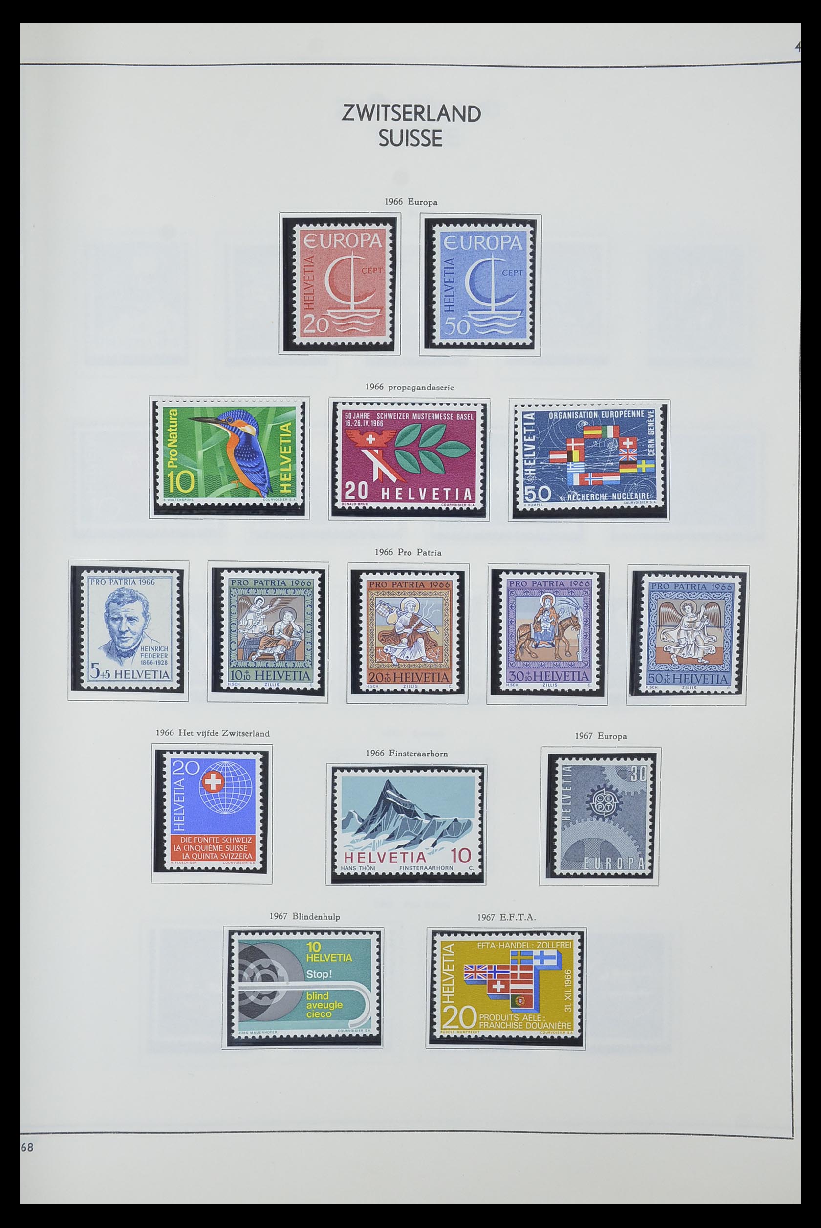33601 044 - Postzegelverzameling 33601 Zwitserland 1854-1985.
