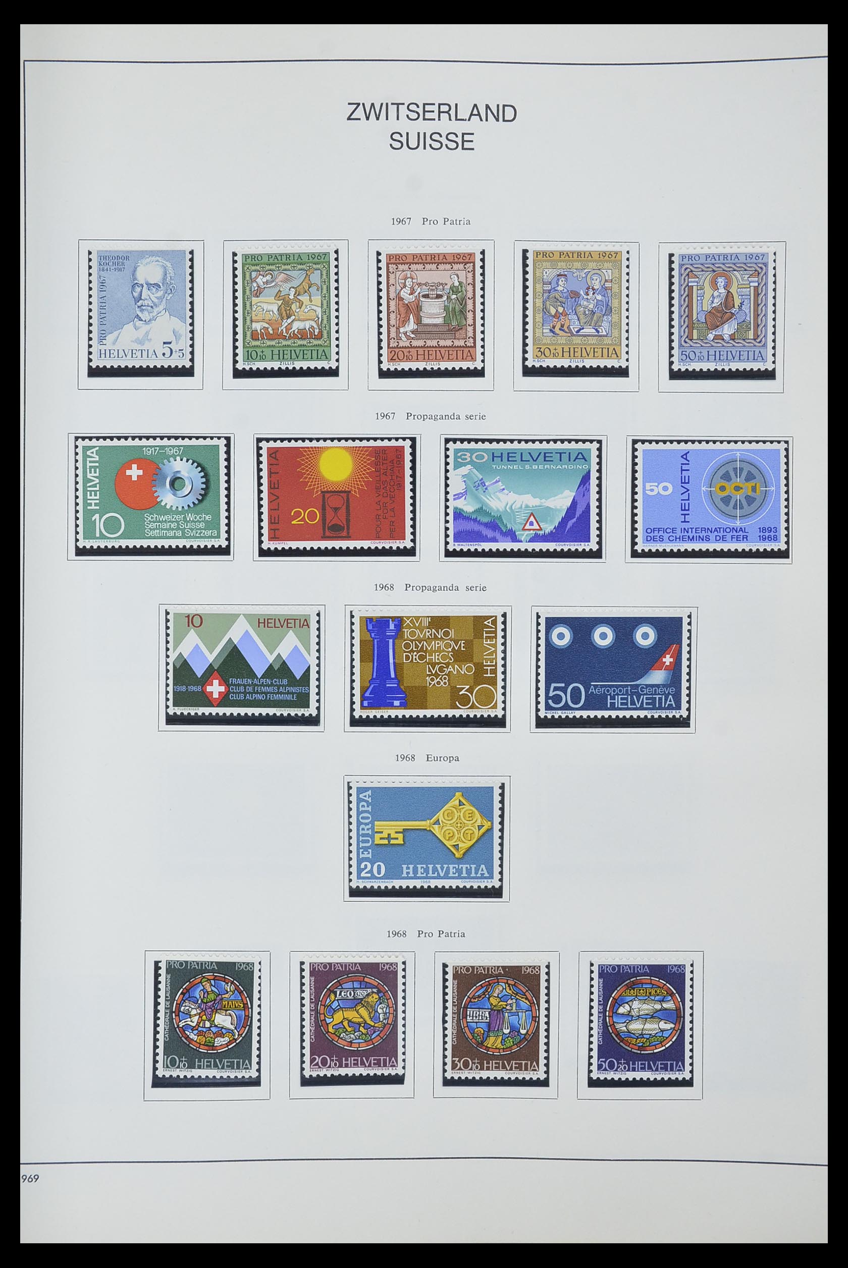 33601 045 - Stamp collection 33601 Switzerland 1854-1985.