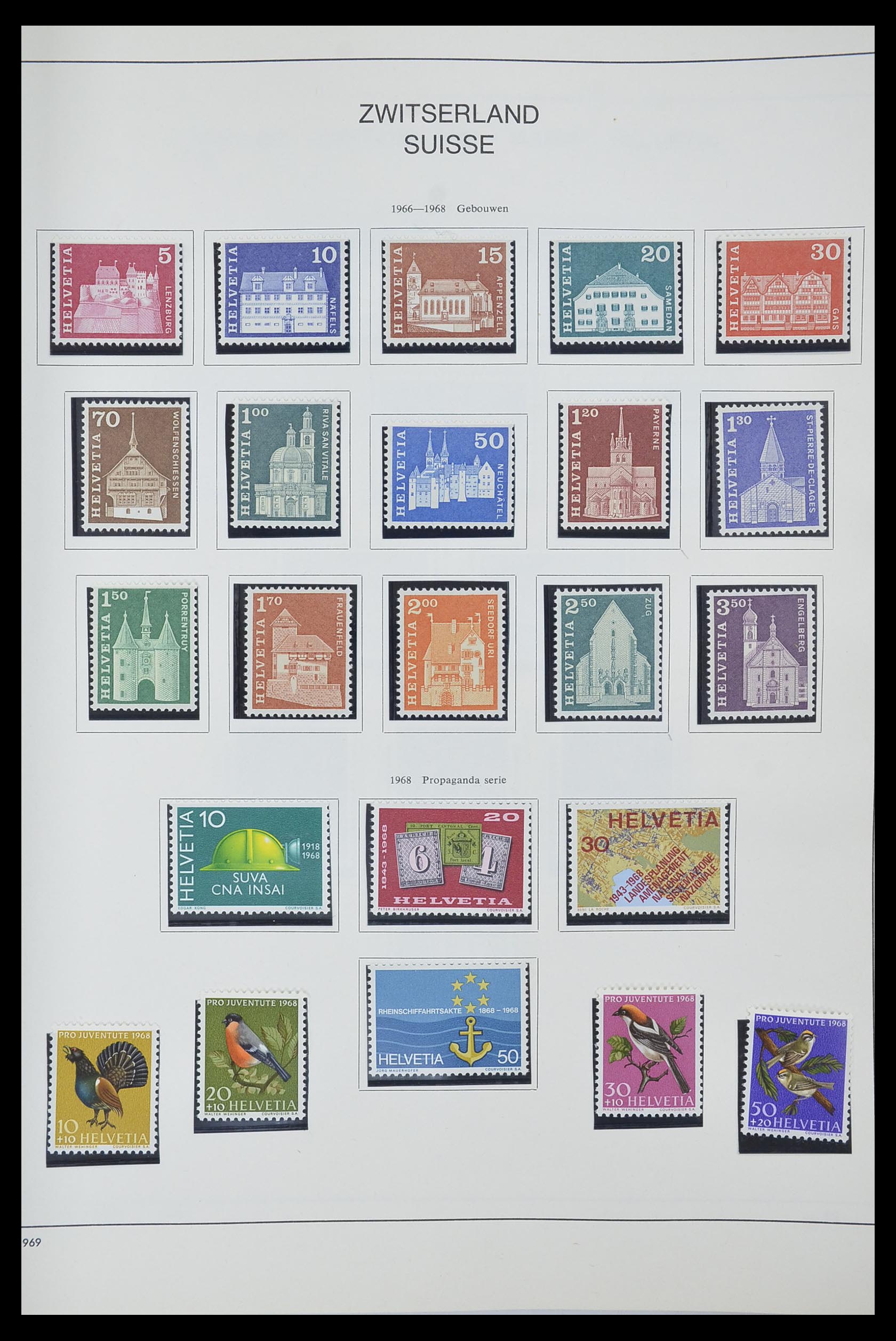 33601 046 - Stamp collection 33601 Switzerland 1854-1985.