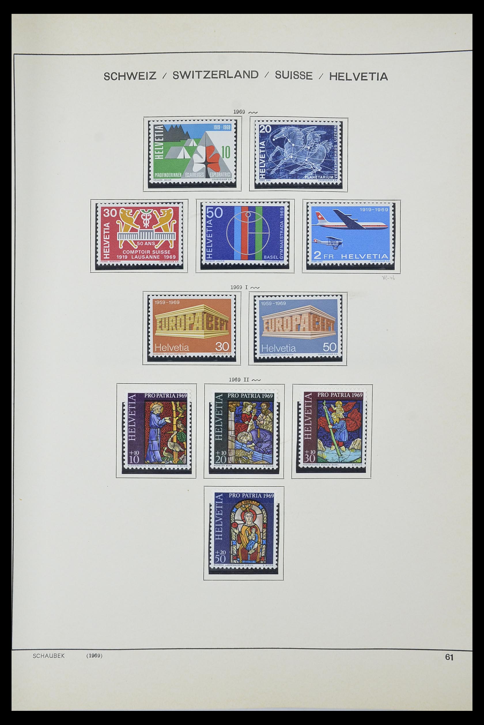 33601 047 - Stamp collection 33601 Switzerland 1854-1985.