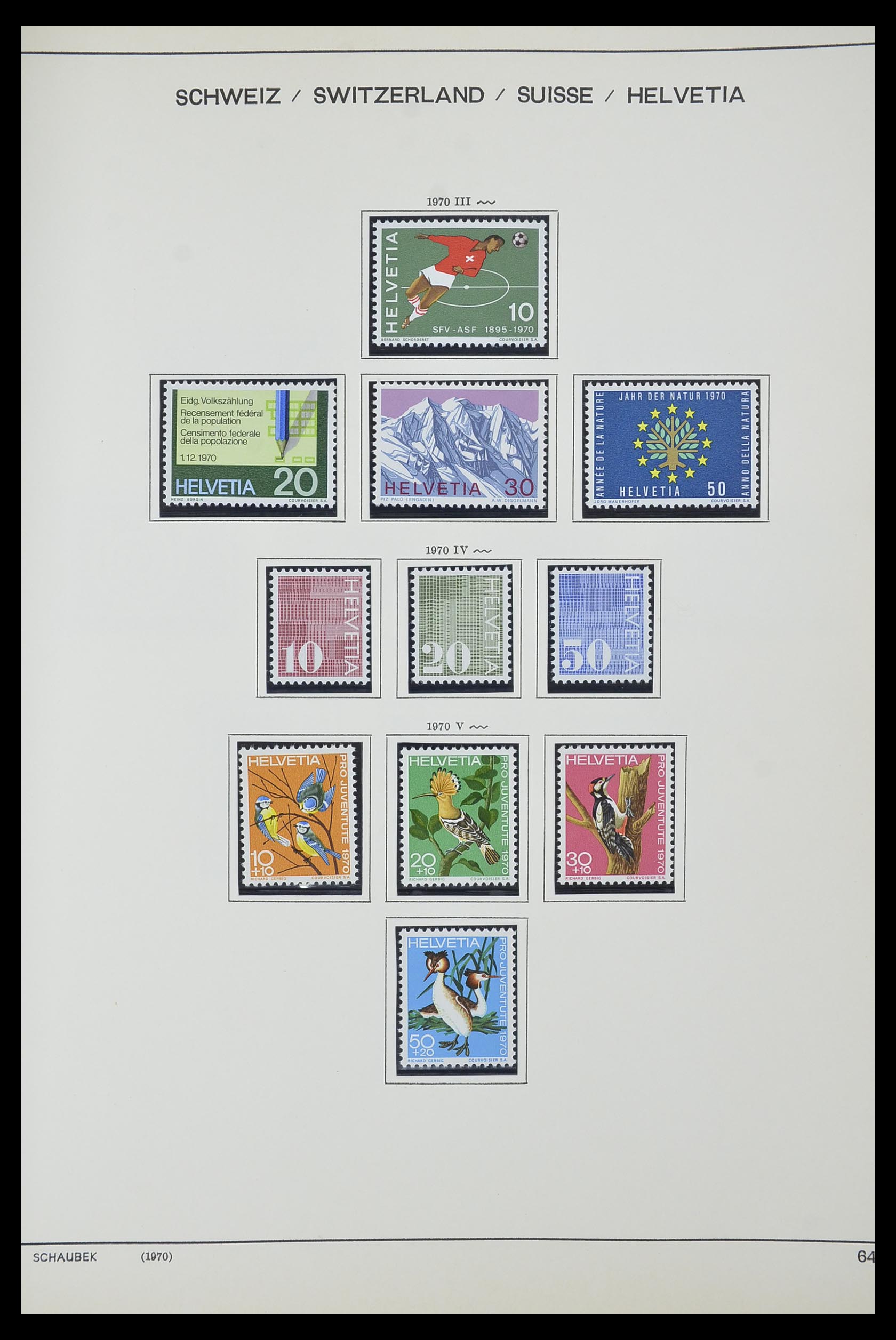 33601 050 - Stamp collection 33601 Switzerland 1854-1985.