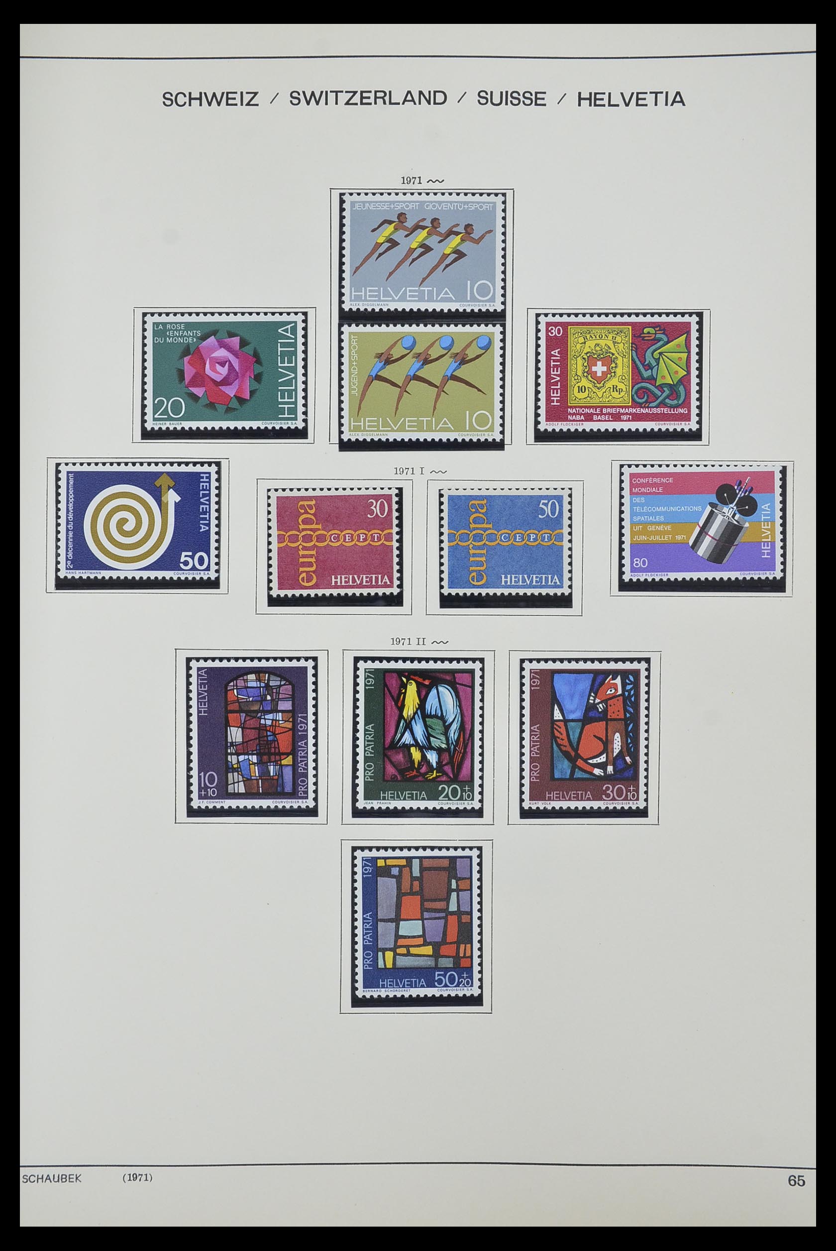 33601 051 - Postzegelverzameling 33601 Zwitserland 1854-1985.