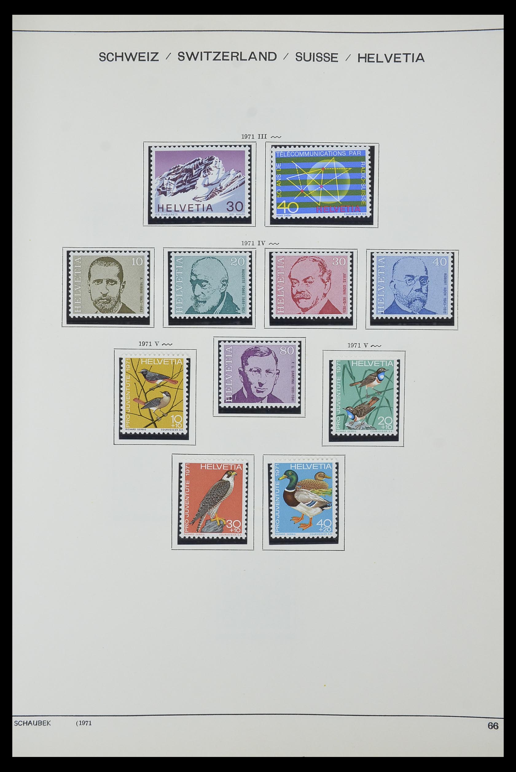 33601 052 - Stamp collection 33601 Switzerland 1854-1985.