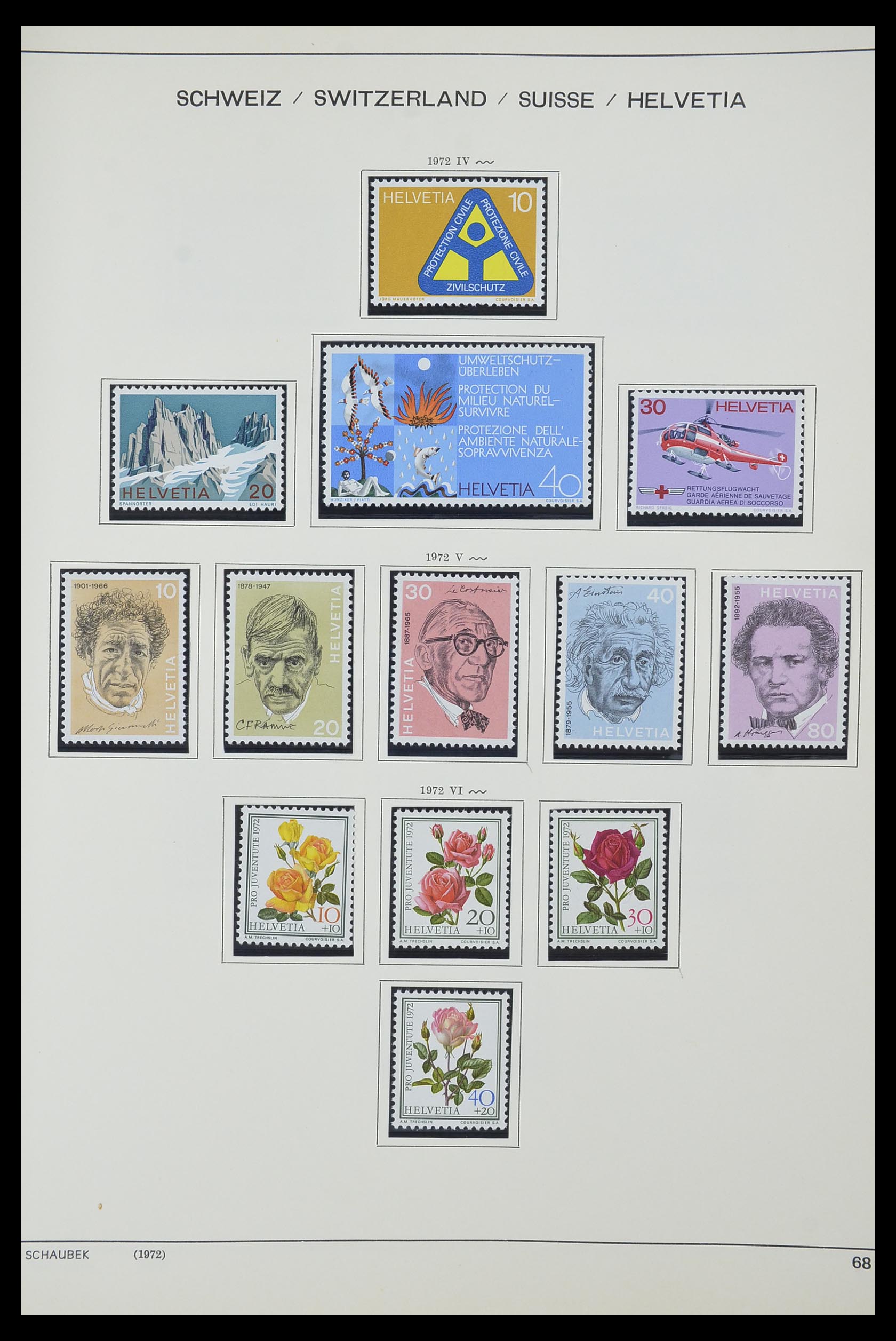 33601 054 - Stamp collection 33601 Switzerland 1854-1985.