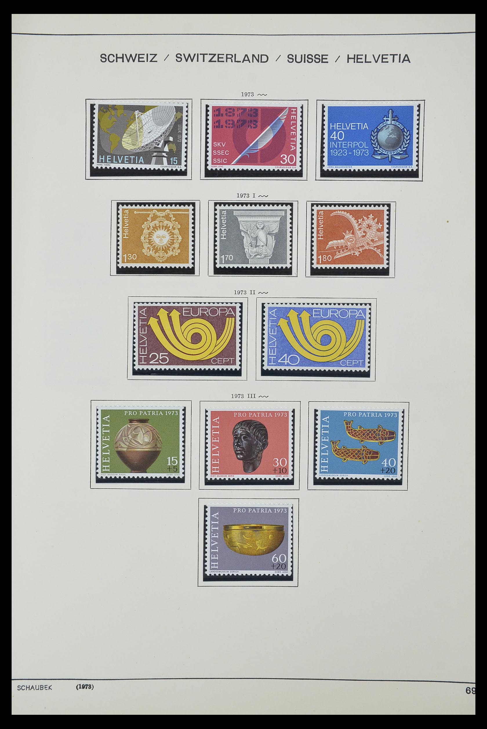 33601 055 - Stamp collection 33601 Switzerland 1854-1985.