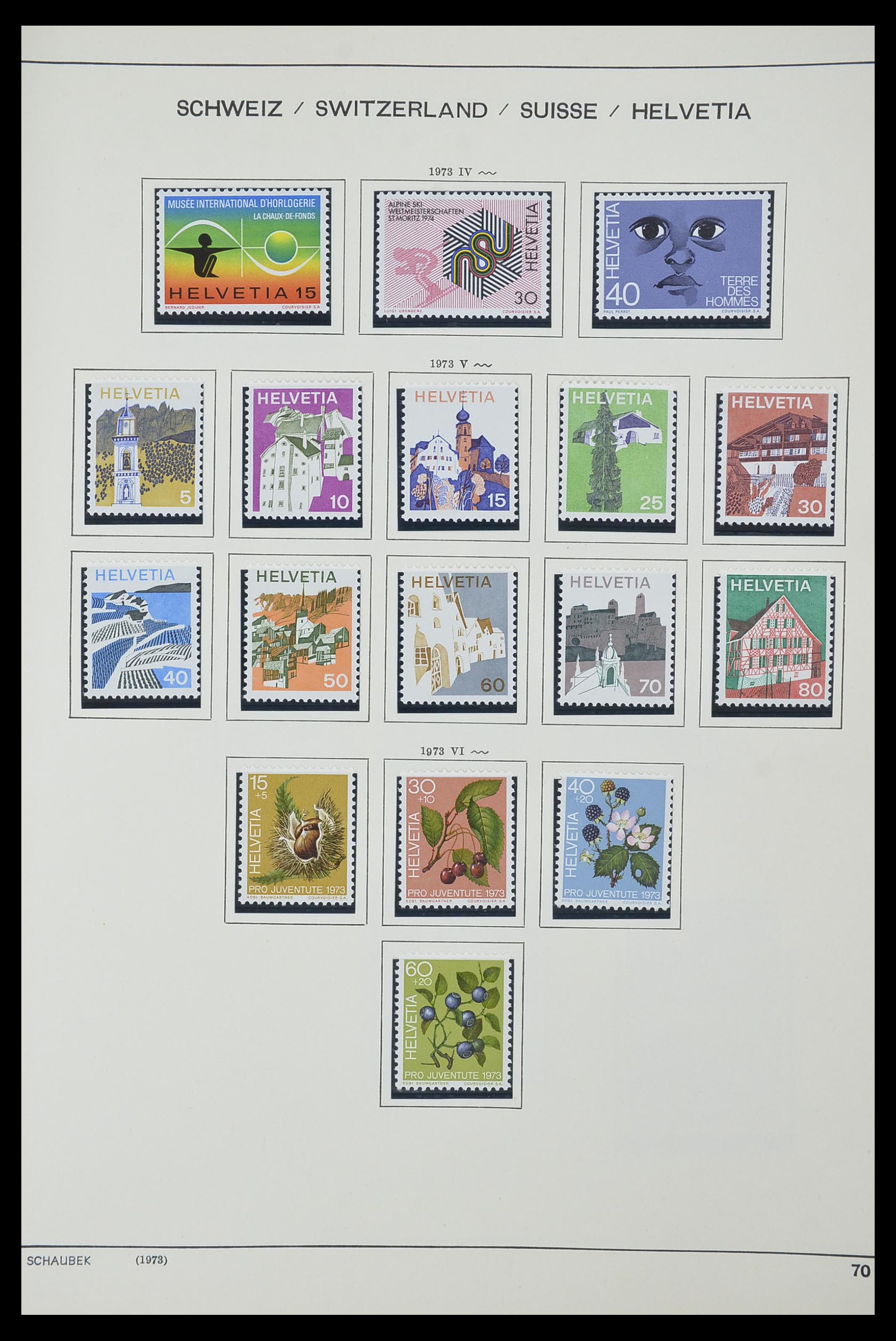 33601 056 - Stamp collection 33601 Switzerland 1854-1985.