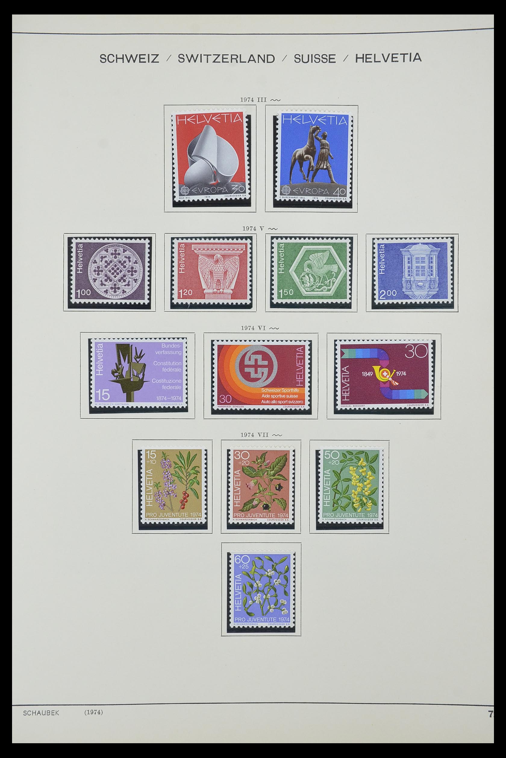 33601 058 - Stamp collection 33601 Switzerland 1854-1985.