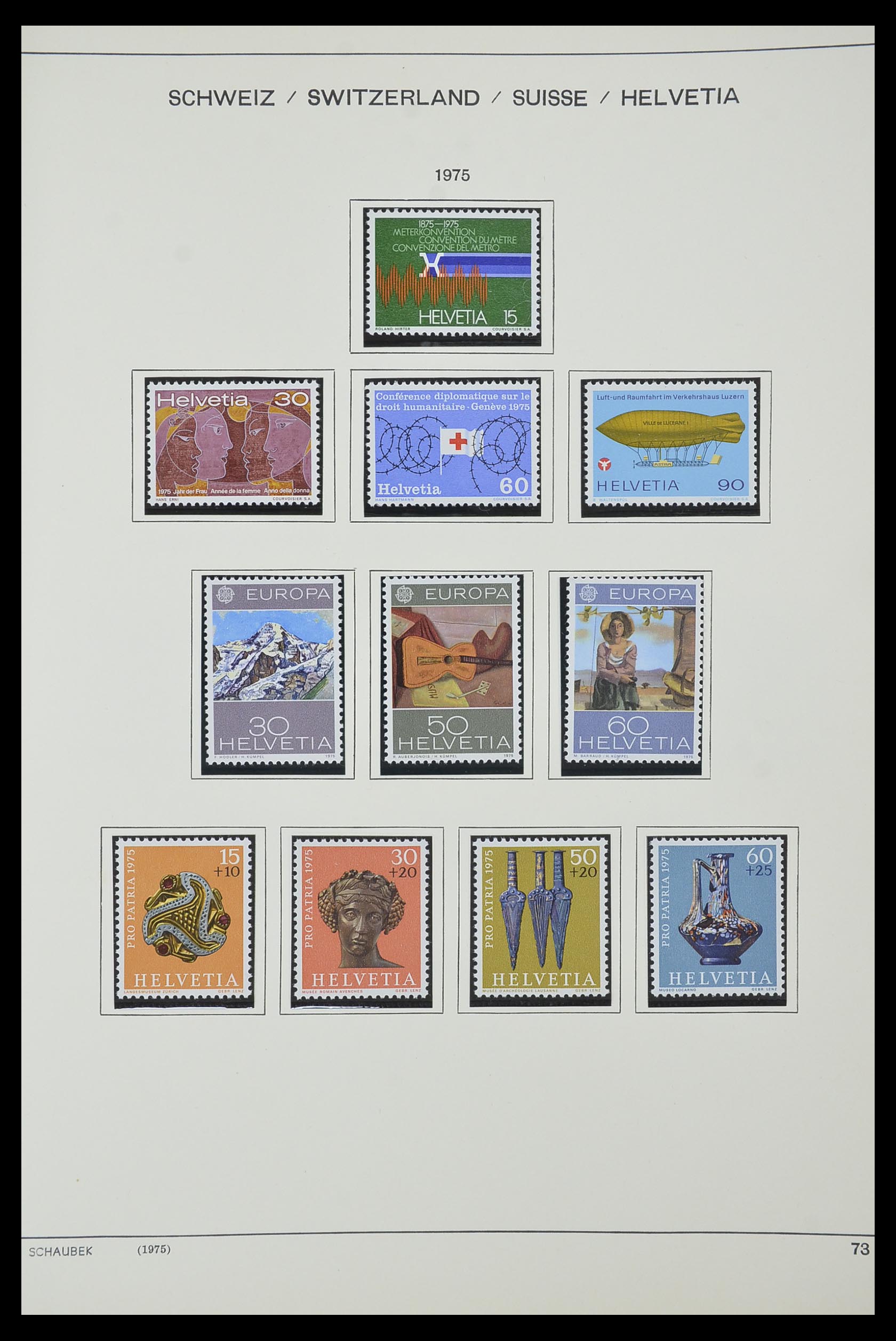 33601 059 - Stamp collection 33601 Switzerland 1854-1985.