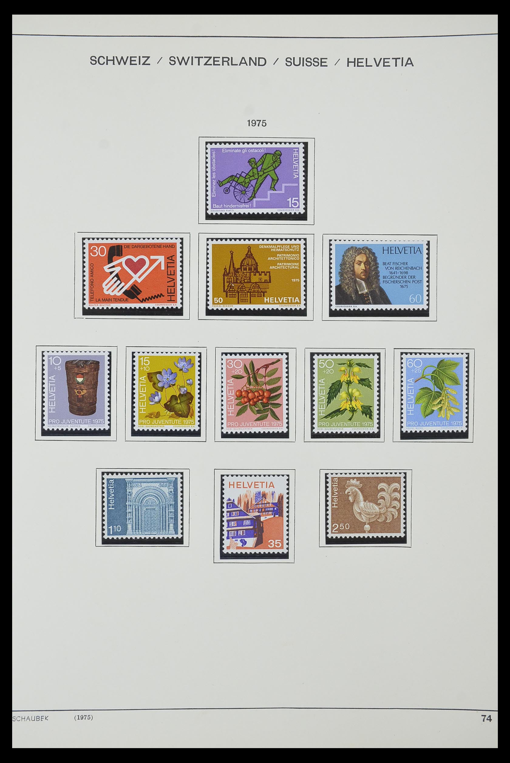 33601 060 - Stamp collection 33601 Switzerland 1854-1985.