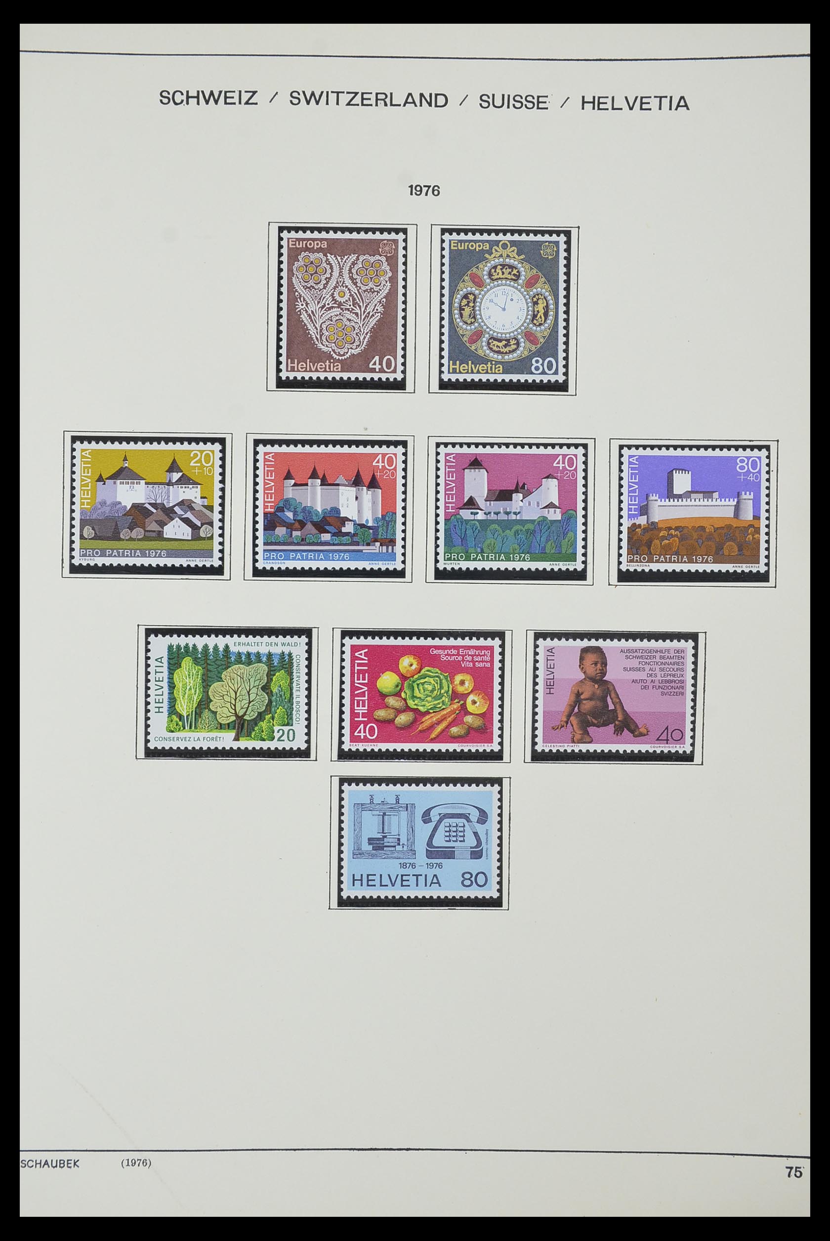 33601 061 - Stamp collection 33601 Switzerland 1854-1985.