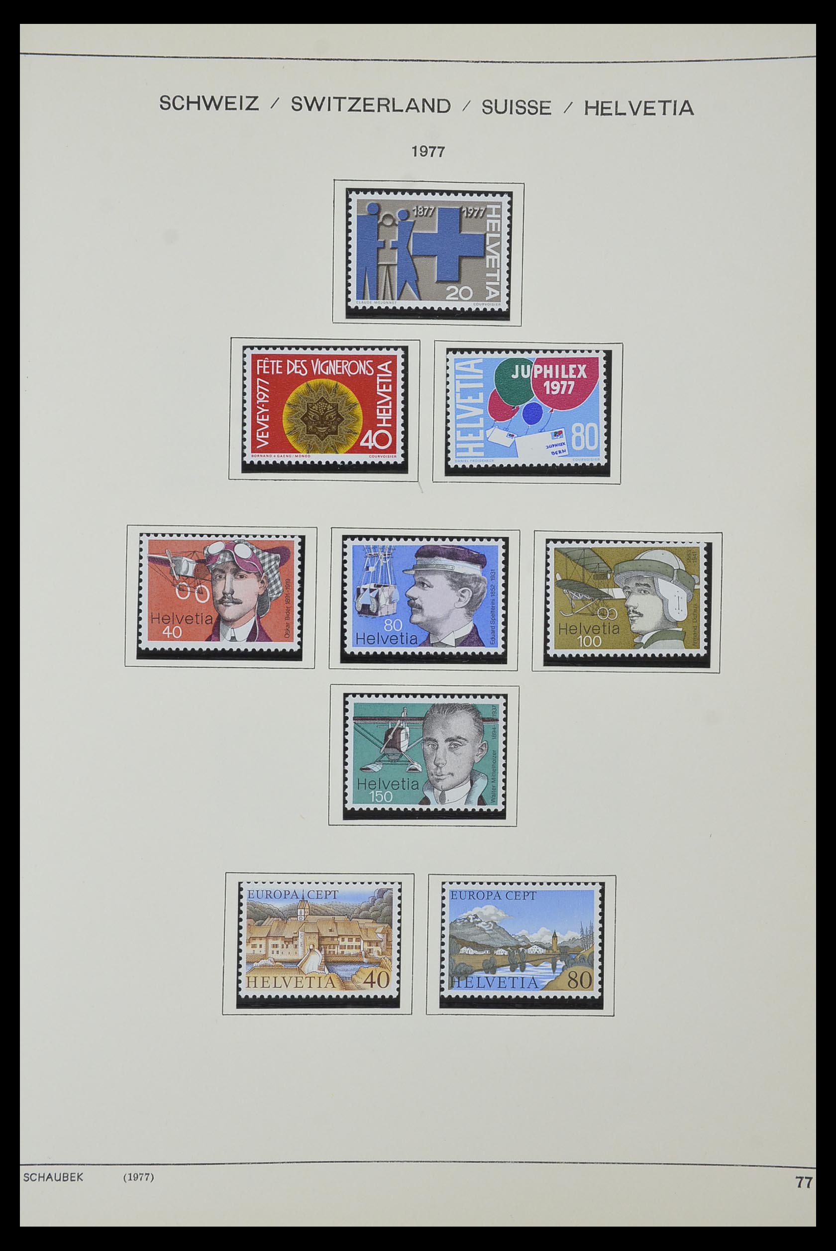 33601 062 - Stamp collection 33601 Switzerland 1854-1985.