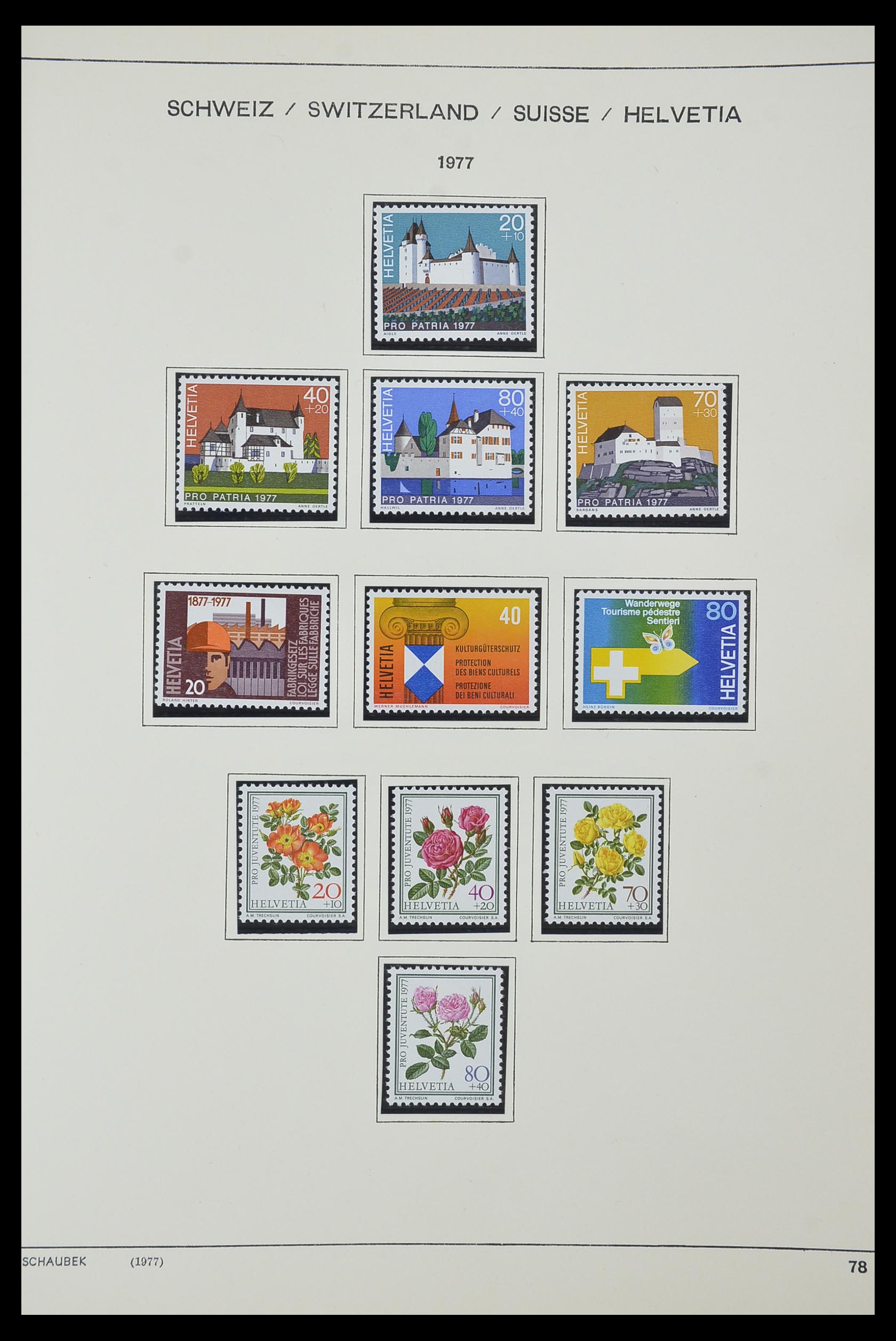 33601 063 - Stamp collection 33601 Switzerland 1854-1985.