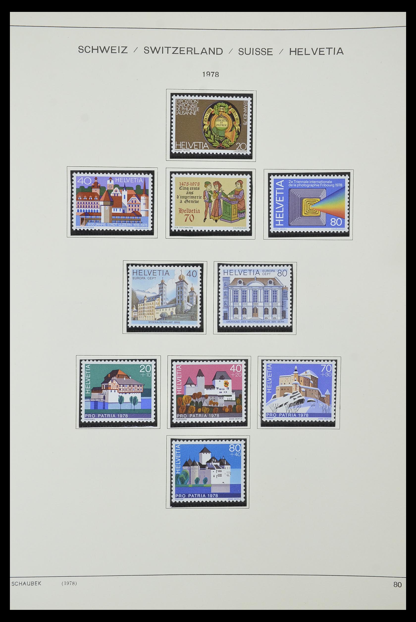 33601 067 - Stamp collection 33601 Switzerland 1854-1985.