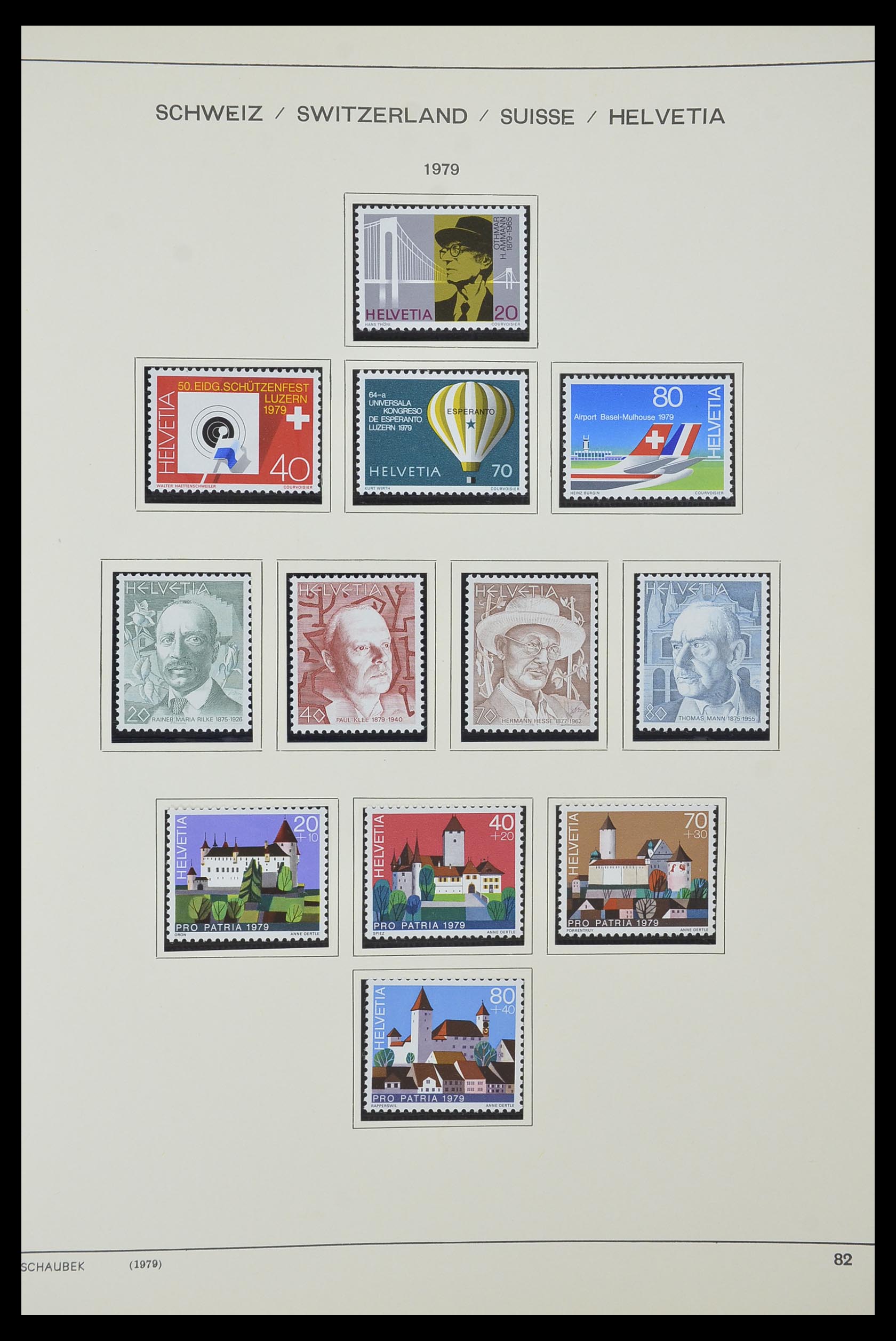 33601 070 - Postzegelverzameling 33601 Zwitserland 1854-1985.