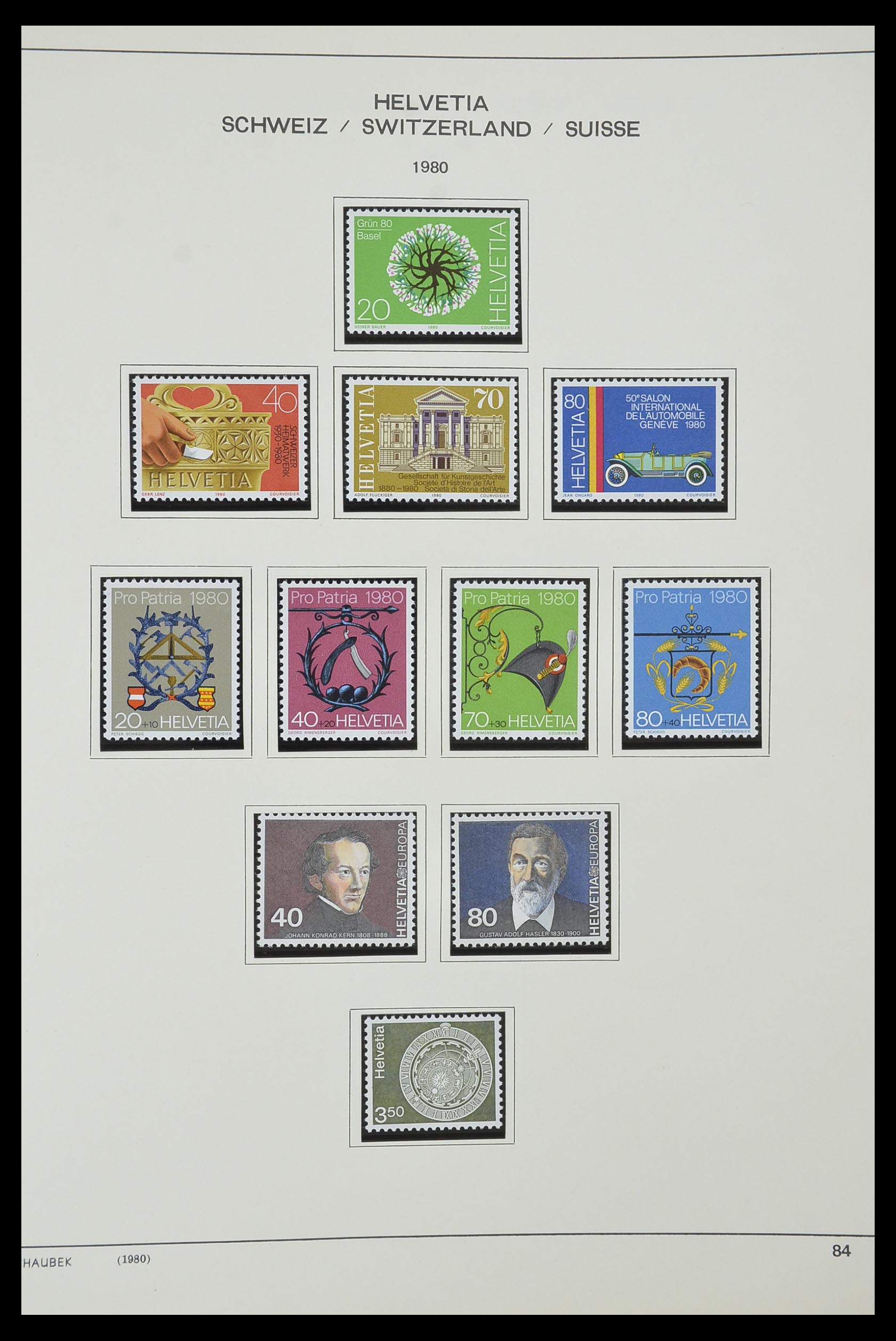 33601 072 - Stamp collection 33601 Switzerland 1854-1985.