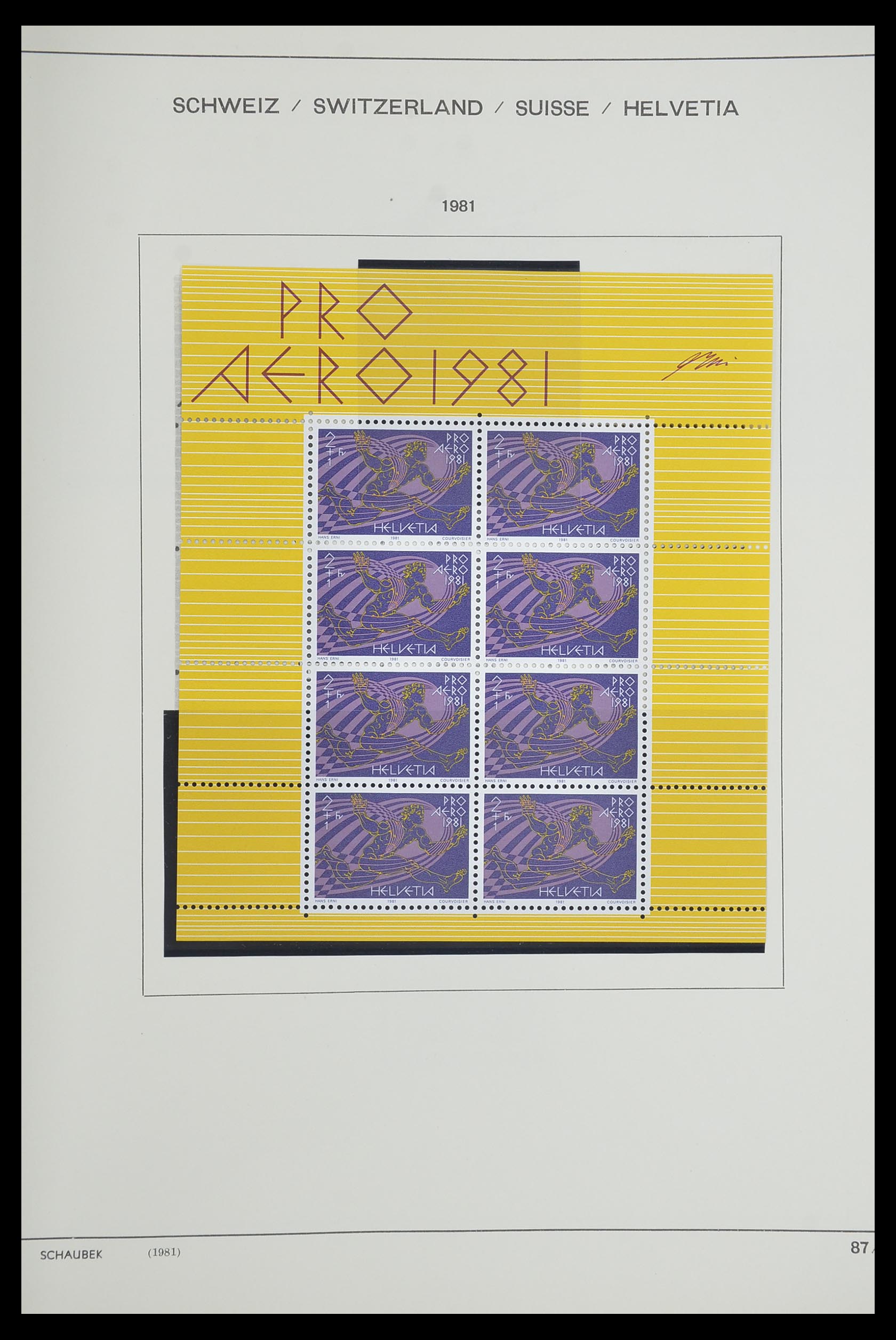 33601 076 - Postzegelverzameling 33601 Zwitserland 1854-1985.