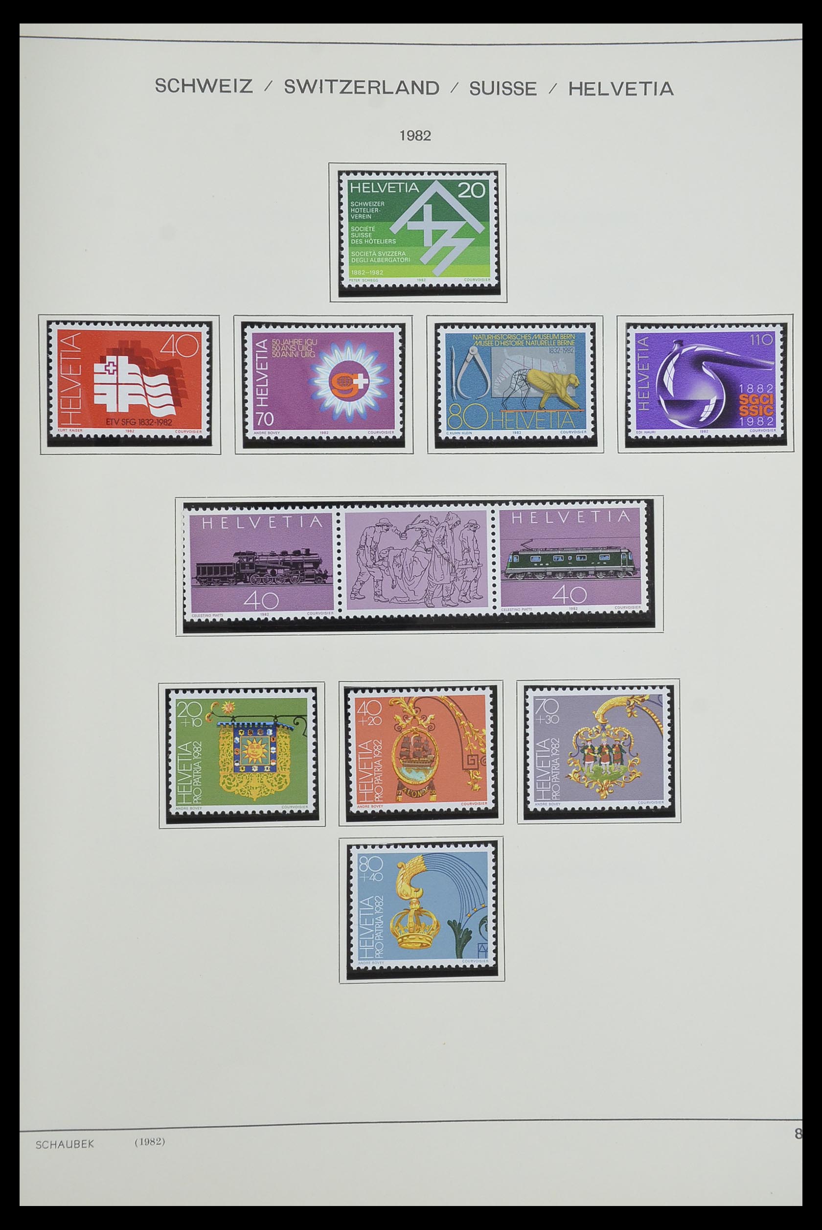 33601 077 - Postzegelverzameling 33601 Zwitserland 1854-1985.