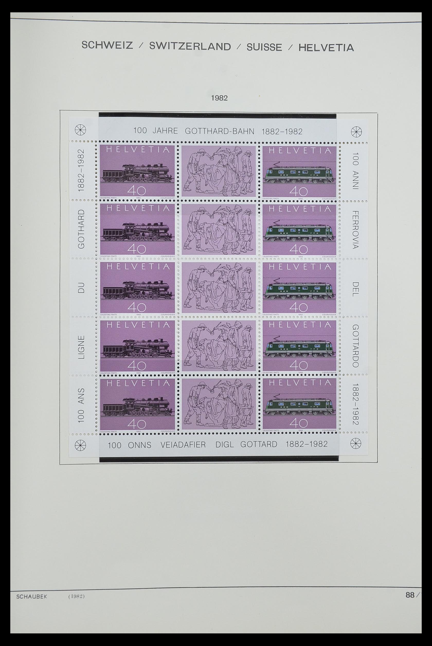 33601 078 - Postzegelverzameling 33601 Zwitserland 1854-1985.