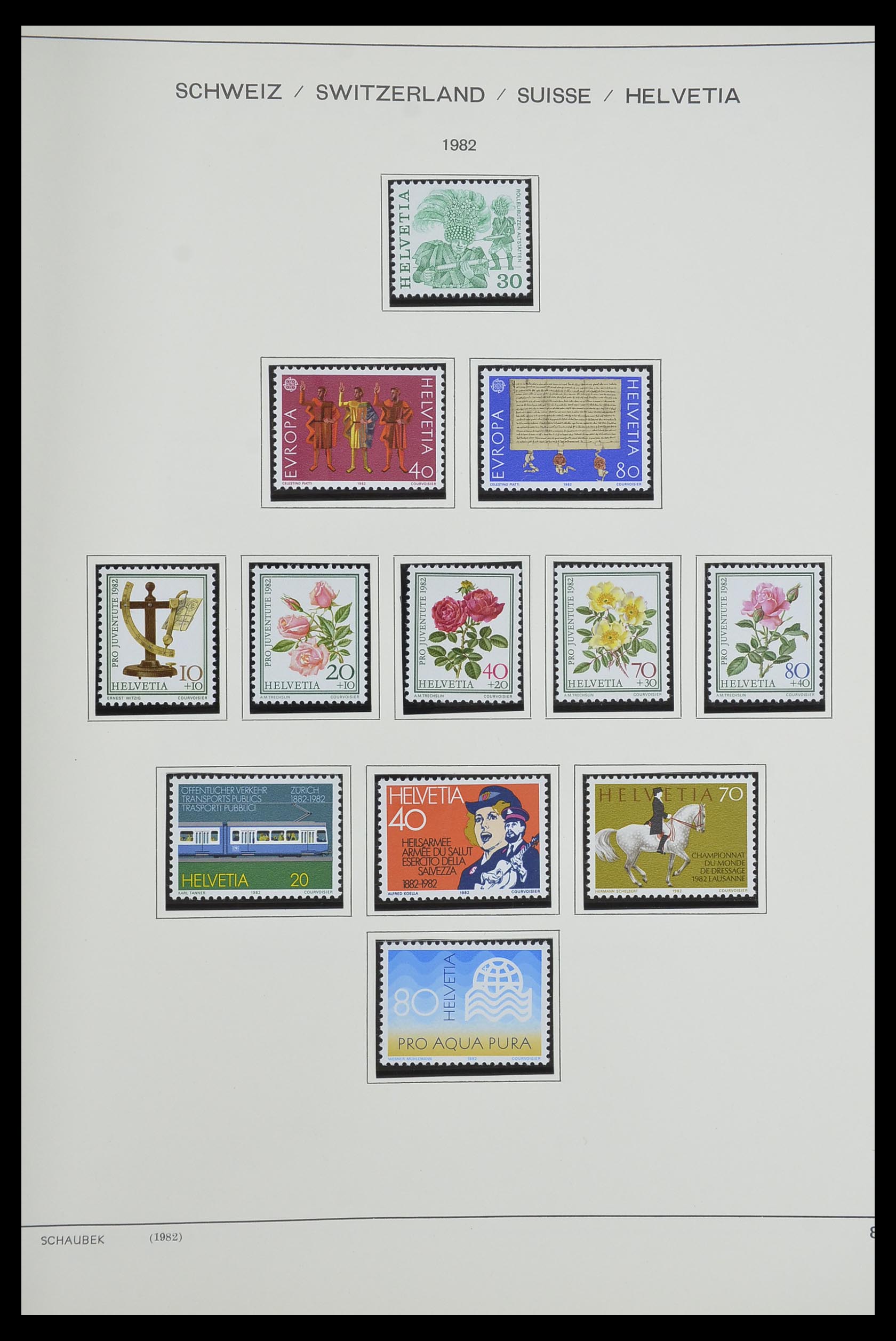 33601 079 - Stamp collection 33601 Switzerland 1854-1985.