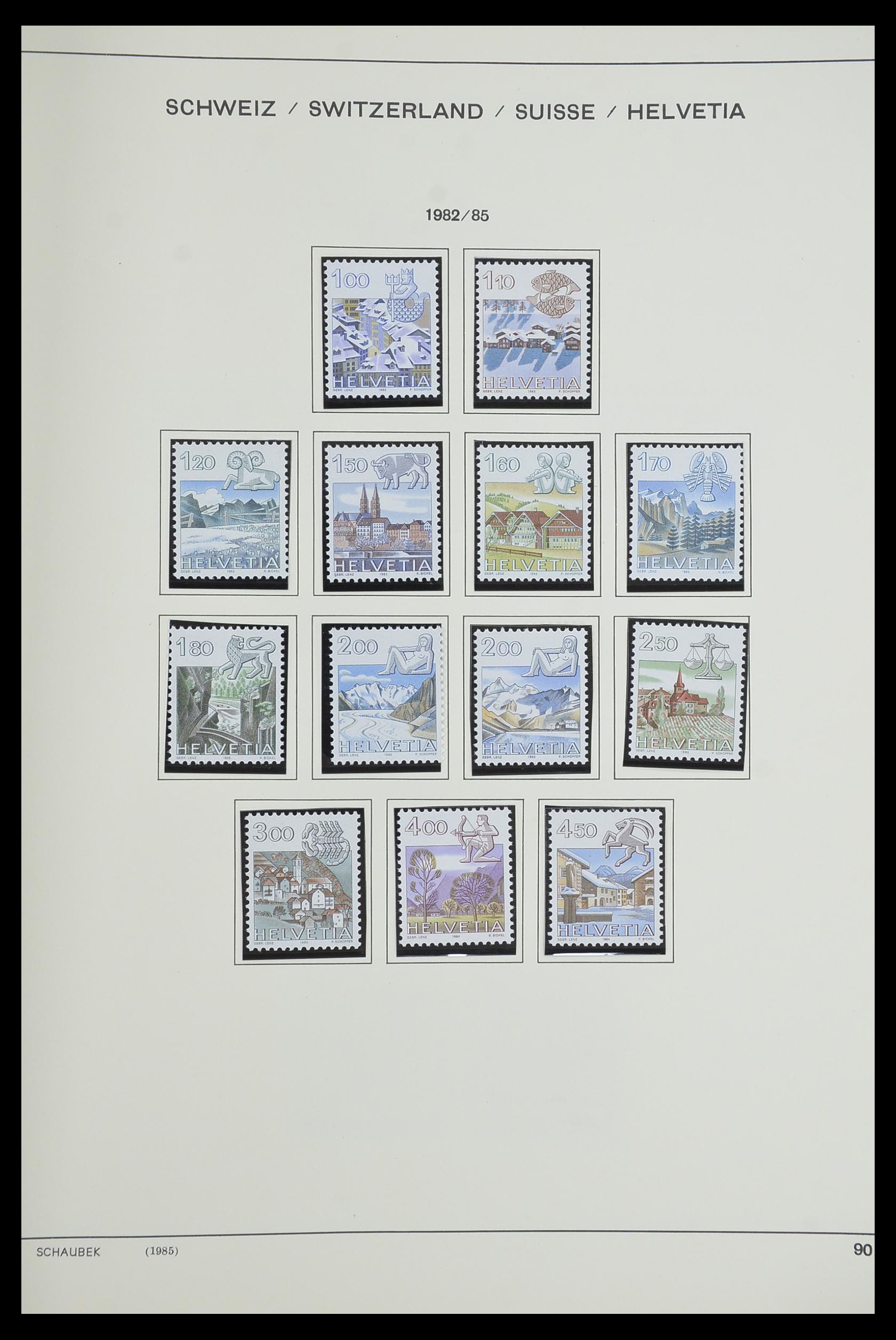 33601 080 - Stamp collection 33601 Switzerland 1854-1985.